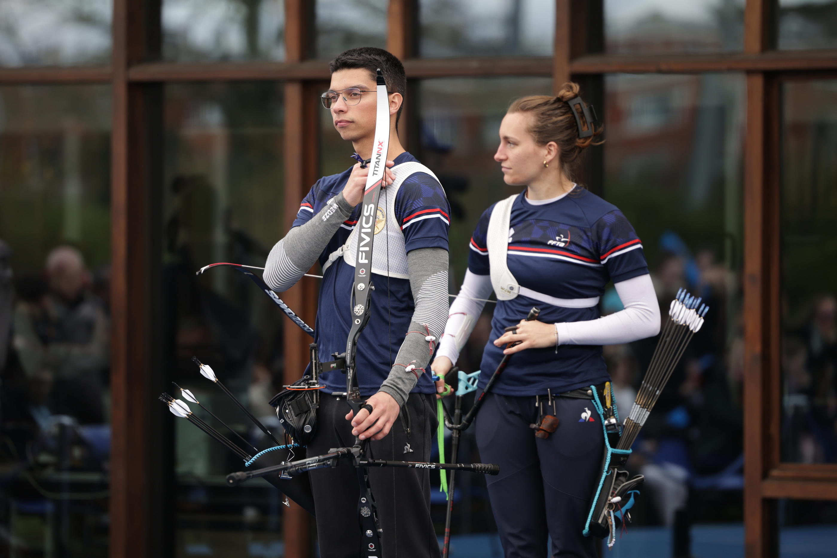 Thomas Chirault et Lisa Barbelin, unis dans la quête d'une médaille olympique en tir à l'arc. LP/Olivier Arandel