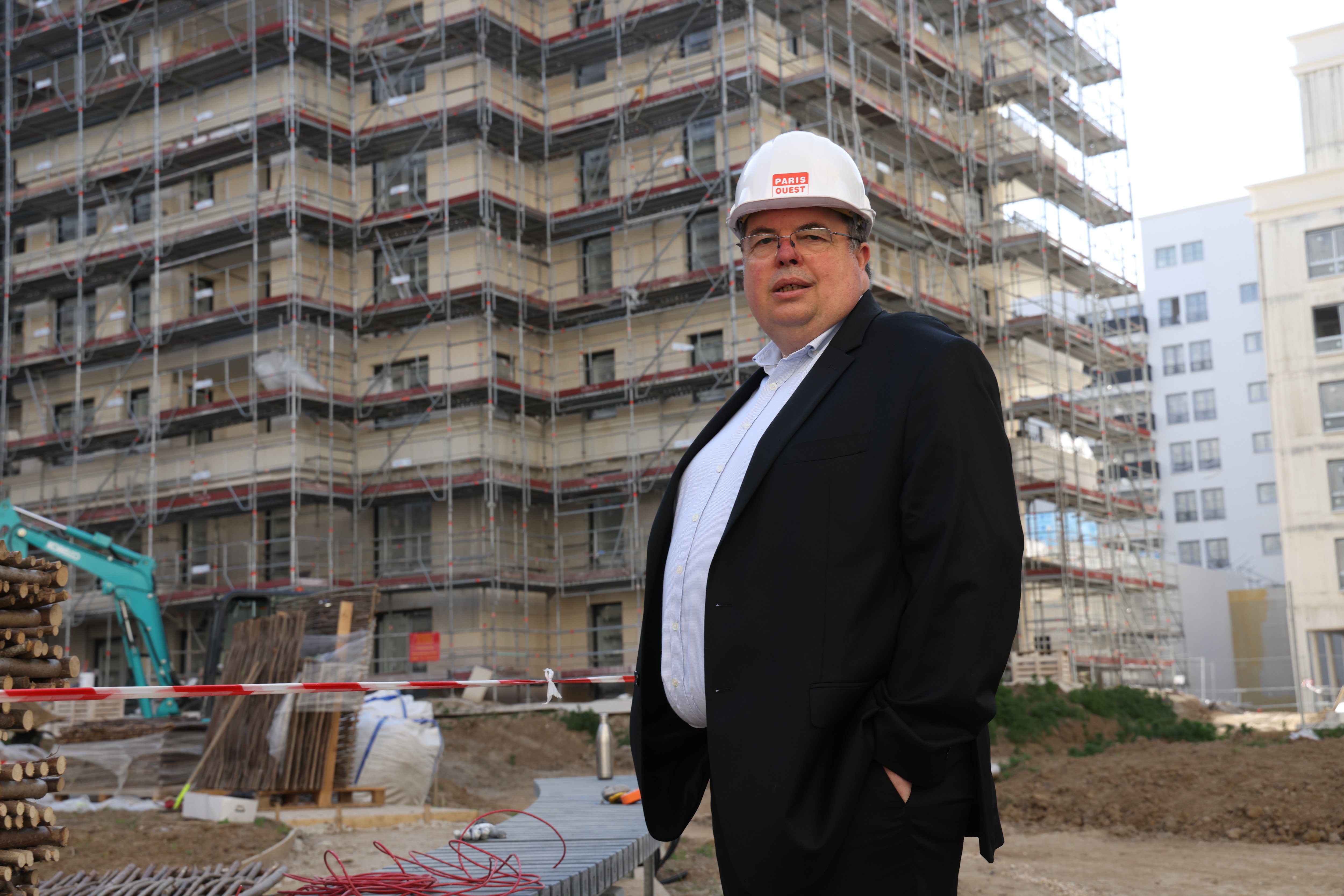Jean-Baptiste Bouthillon, PDG de Paris-Ouest Construction, craint de passer sous la barre des 500 logements d’ici deux ans, soit une baisse de 50 % par rapport à 2022. LP/Jean-Baptiste Quentin