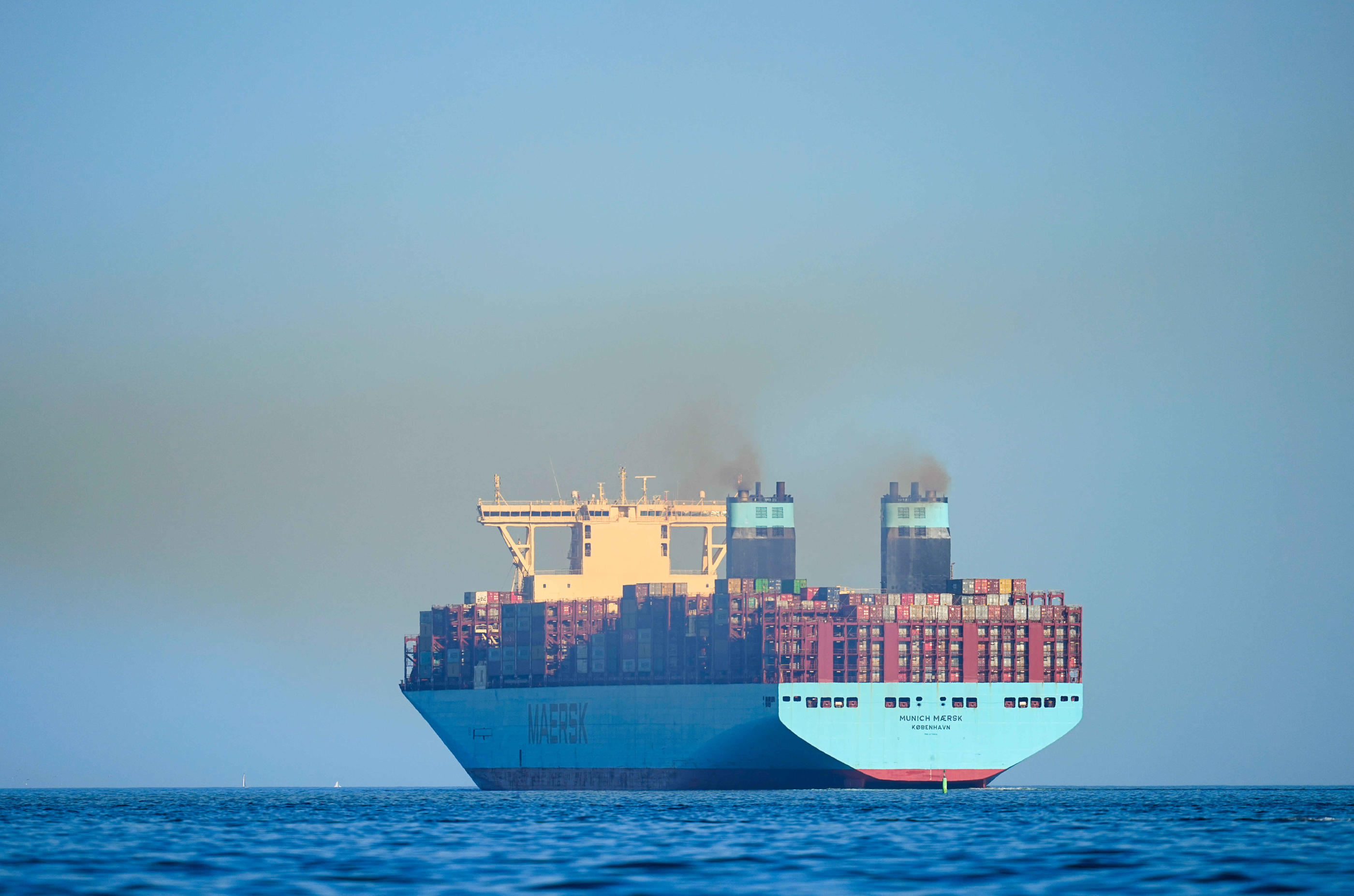 Le géant danois du transport maritime Maersk a ordonné vendredi à ses navires de ne plus passer par le détroit stratégique de Bab al-Mandab "jusqu'à nouvel ordre". Ulrik Pedersen/DeFodi Images