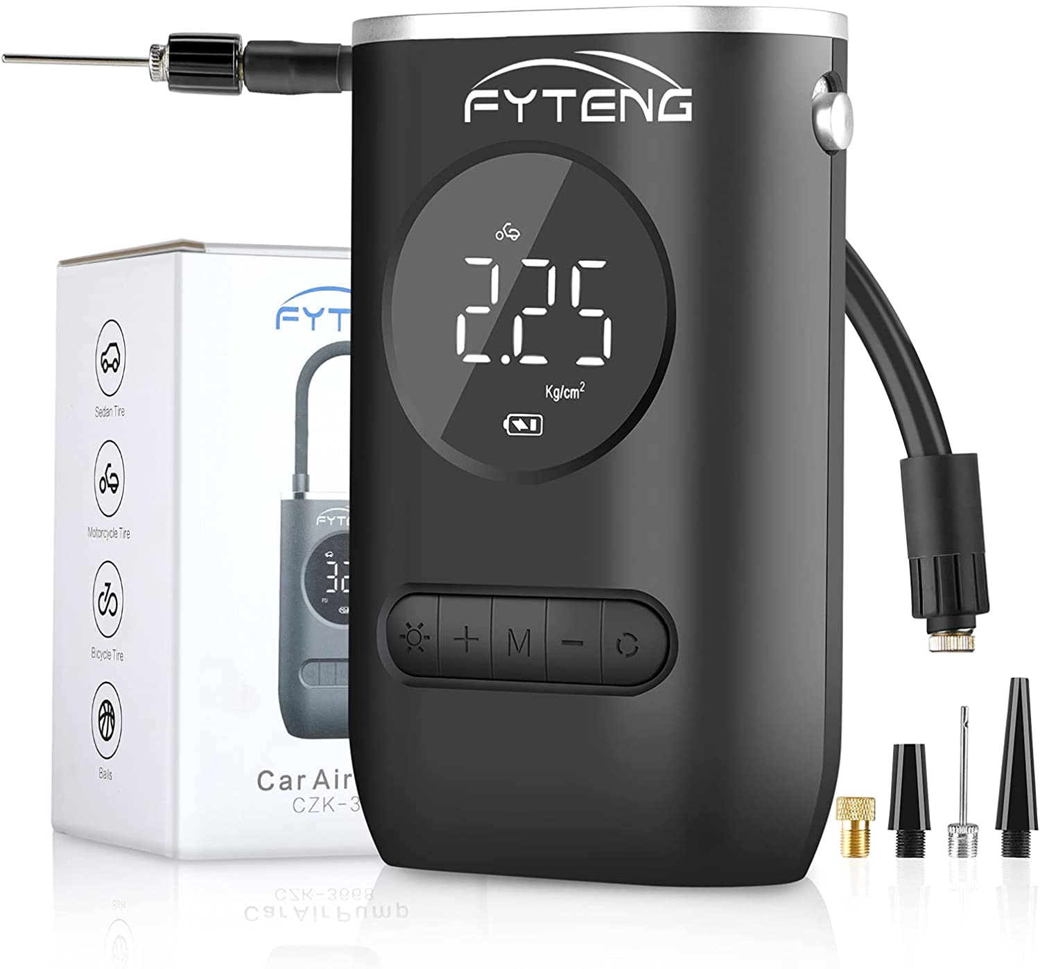 Mini pompe à air électrique portable 4000 mAh - Charge USB - Pompe à air  électrique compatible avec vélo/moto/voiture/football : : Auto et  Moto