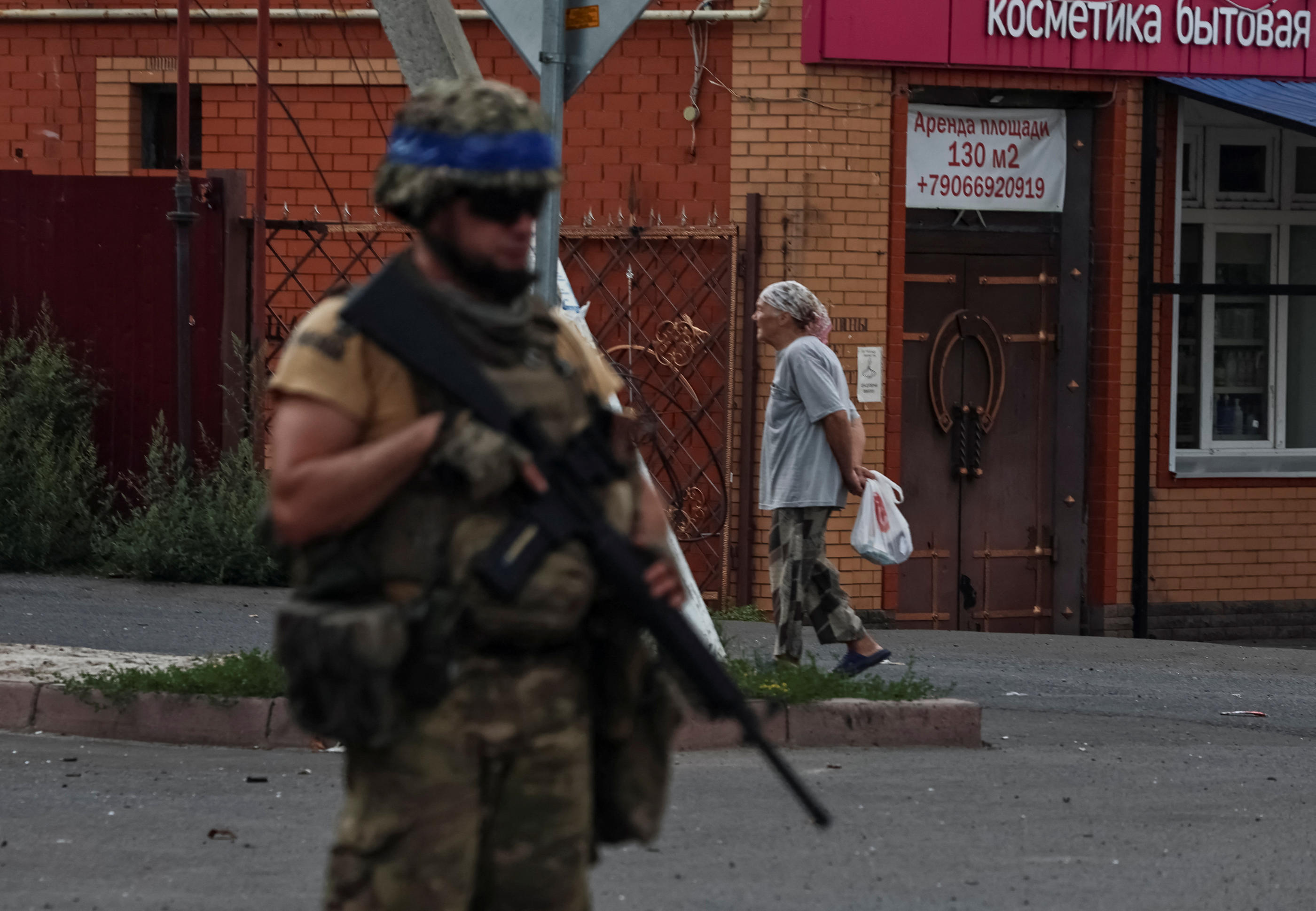 Dans la région de Koursk, l'Ukraine a revendiqué une progression dans « certains secteurs de un à trois kilomètres ». Reuters/Yan Dobronosov