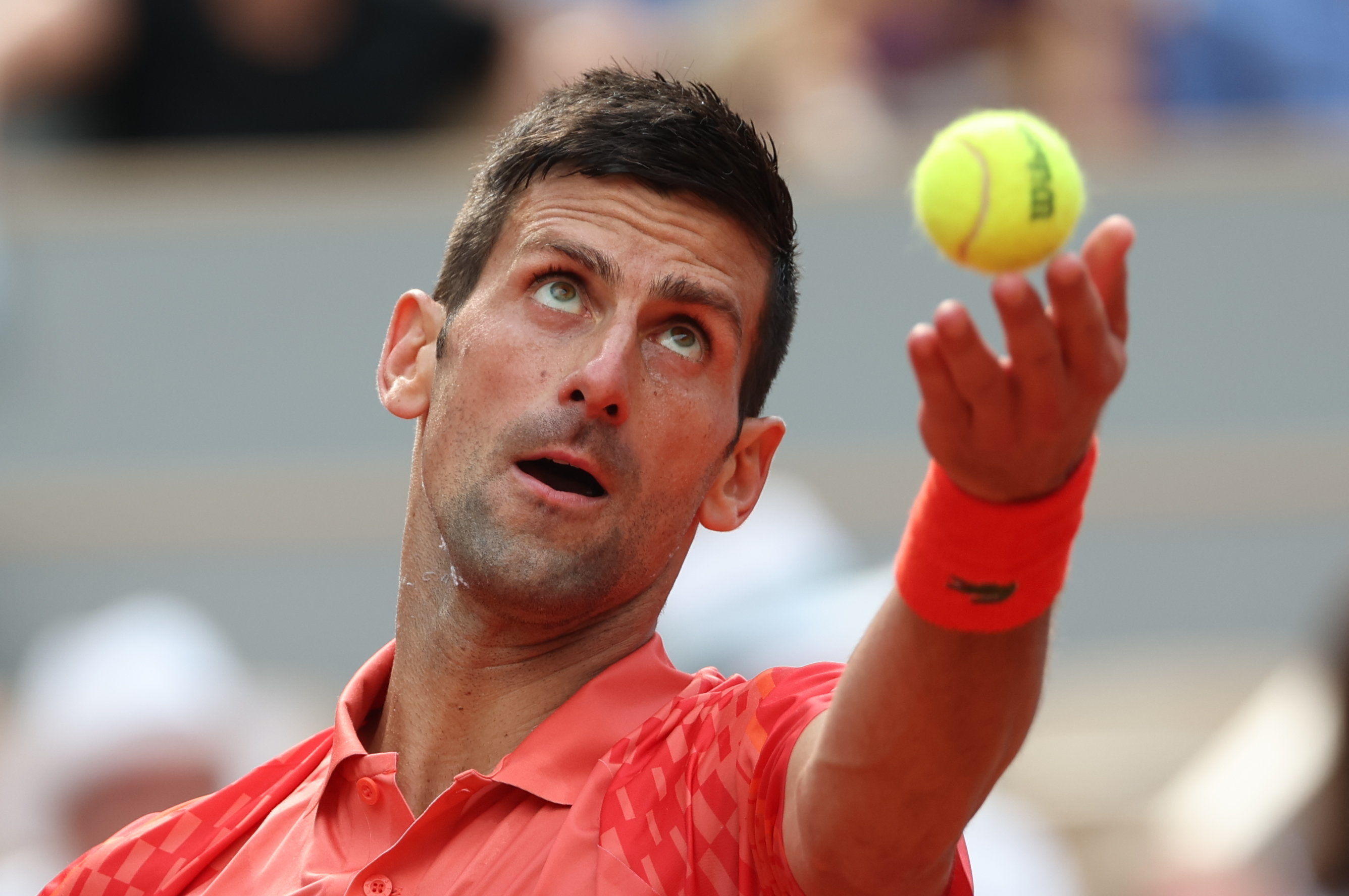 Novak Djokovic lance la défense de son titre ce mardi. LE PARISIEN / ARNAUD JOURNOIS