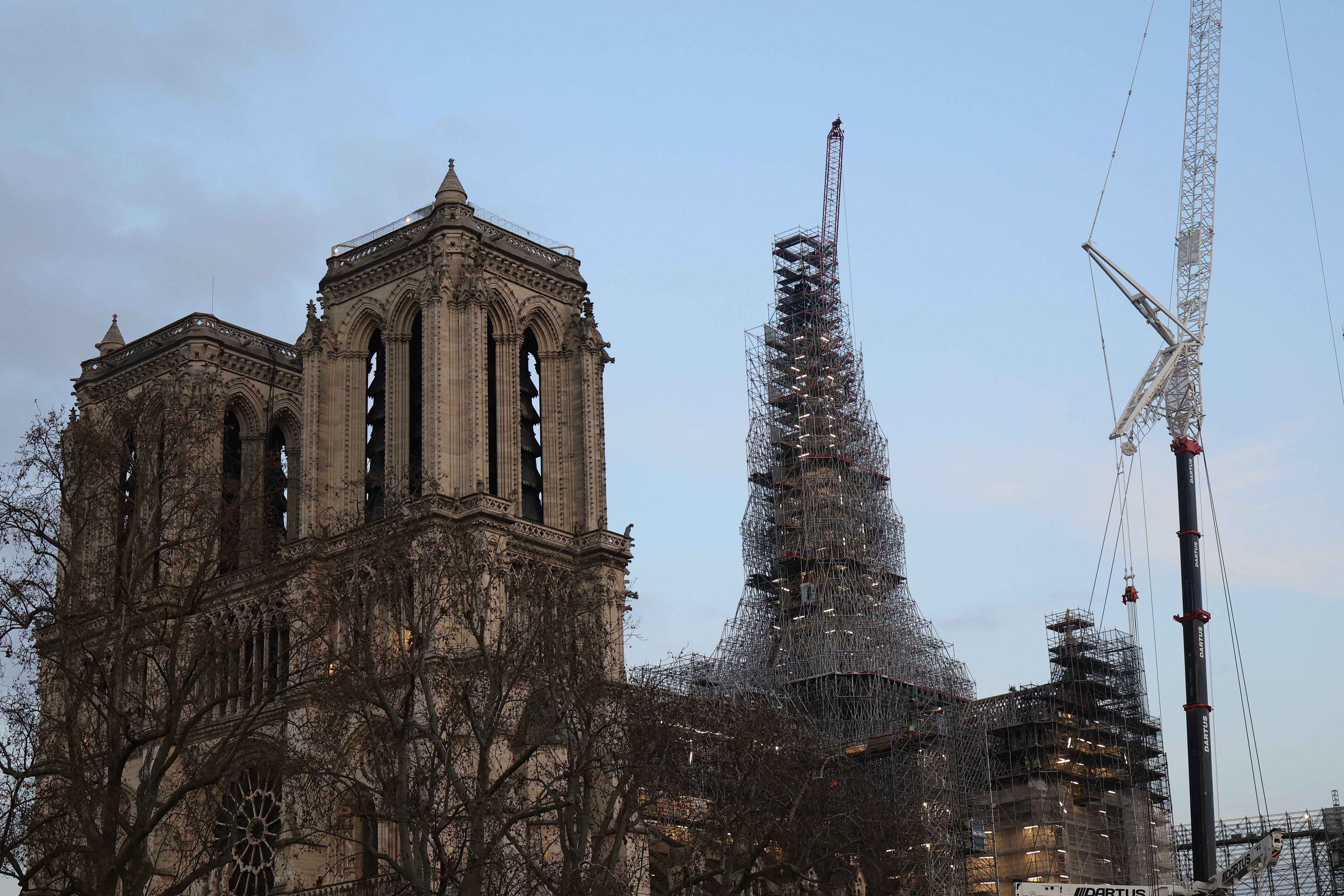 Les travaux de reconstruction de Notre-Dame de Paris se poursuivent. LP / Olivier Arandel