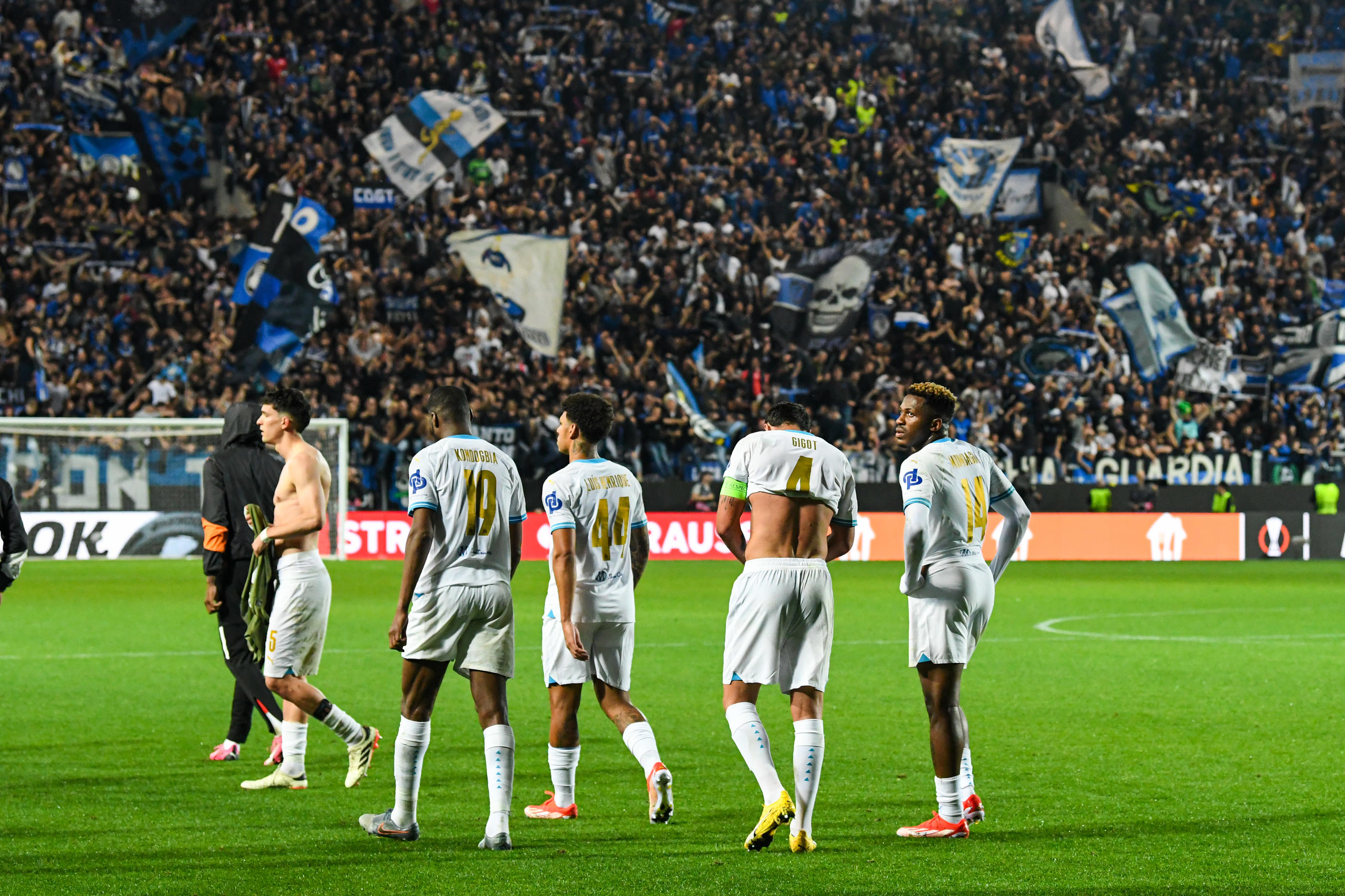 L'Olympique de Marseille s'est incliné en demi-finale retour de Ligue Europa ce jeudi à Bergame (3-0). Daniel Derajinski/Icon Sport