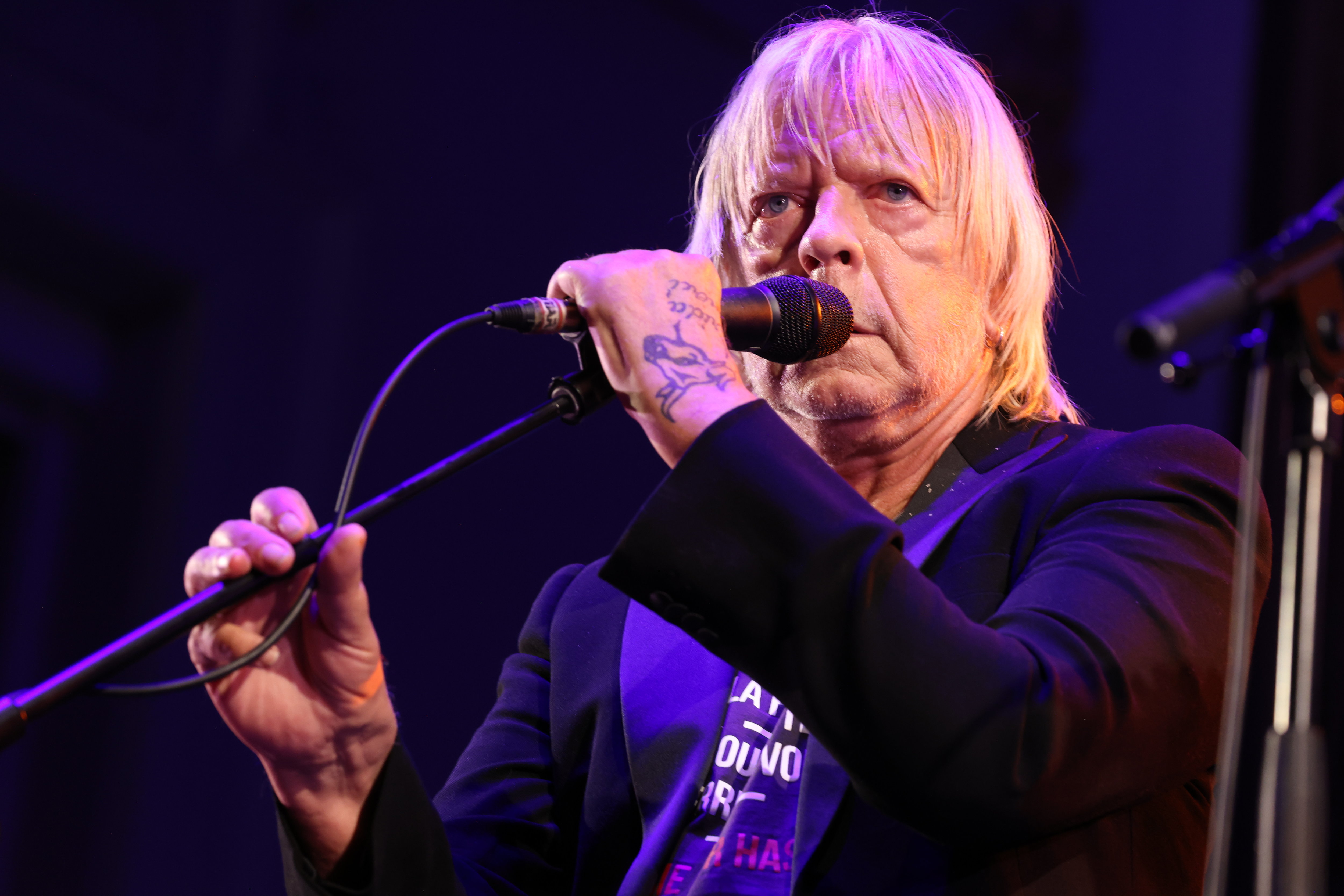 Renaud a donné un concert ce jeudi soir à la mairie du XIIIe arrondissement de Paris à l'occasion d'une exposition au profit de l'Unicef. LP/Olivier Lejeune