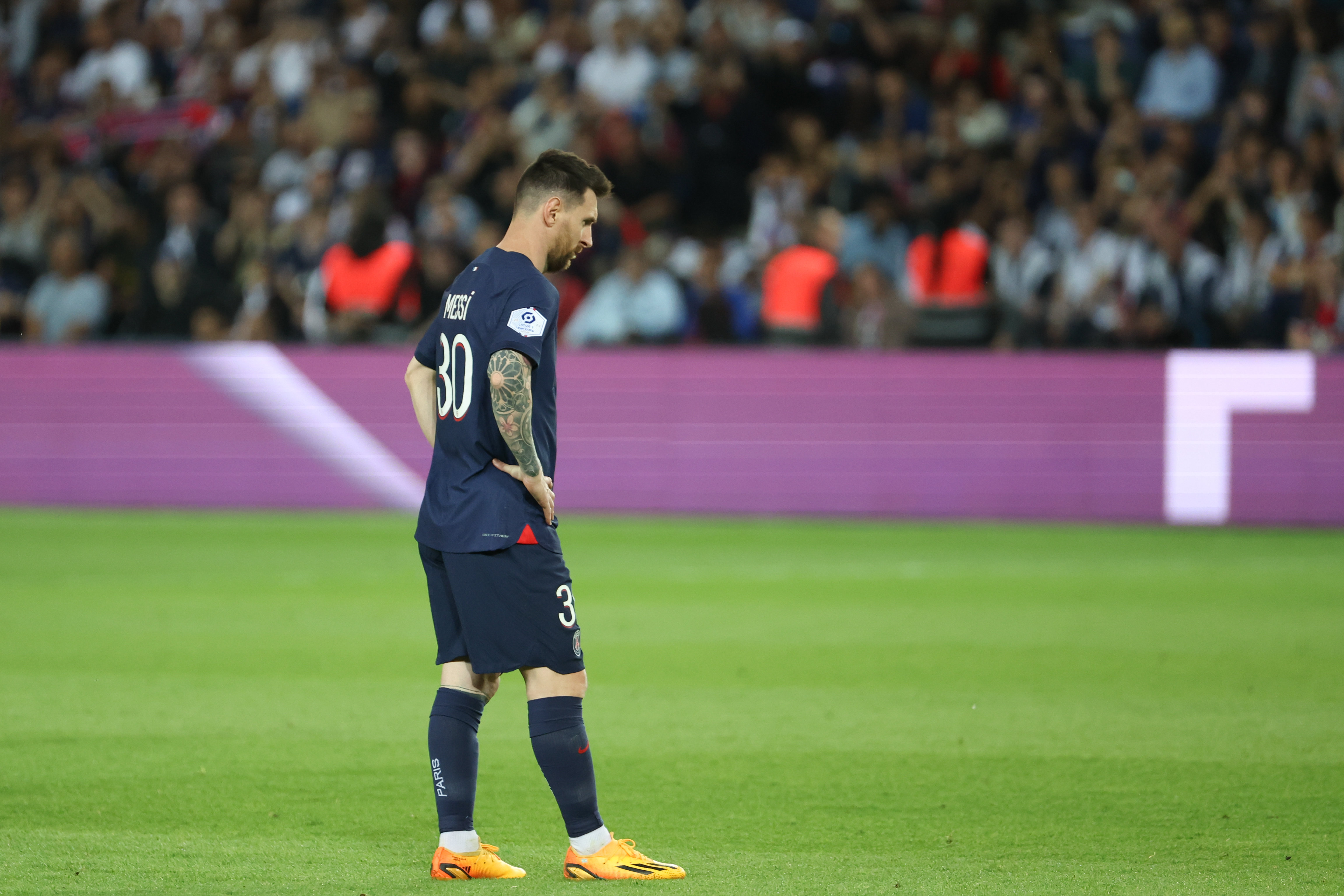 Messi dit avoir passé deux années difficiles à Paris. LP/Arnaud Journois