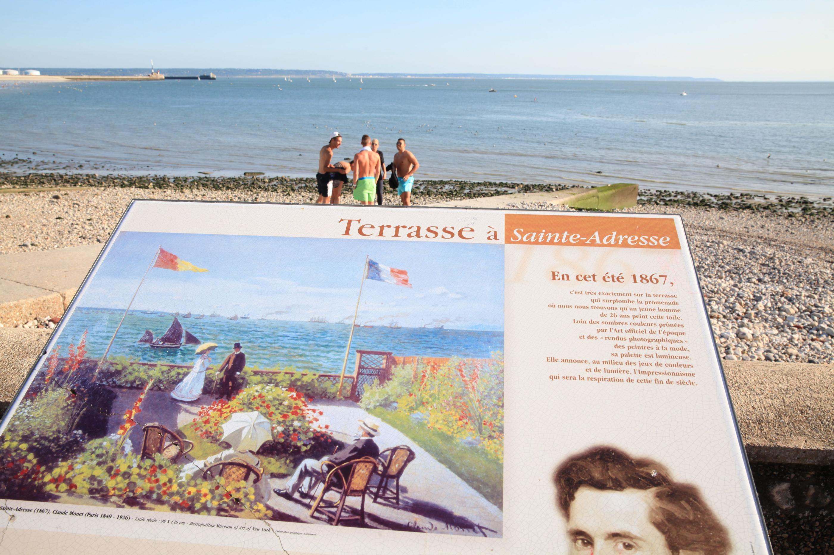 C'est à Sainte-Adresse, à la limite avec Le Havre (Seine-Maritime), que Monet a commencé la peinture. On peut le considérer comme le kilomètre zéro de notre parcours sur l’impressionnisme. LP/Olivier Boitet