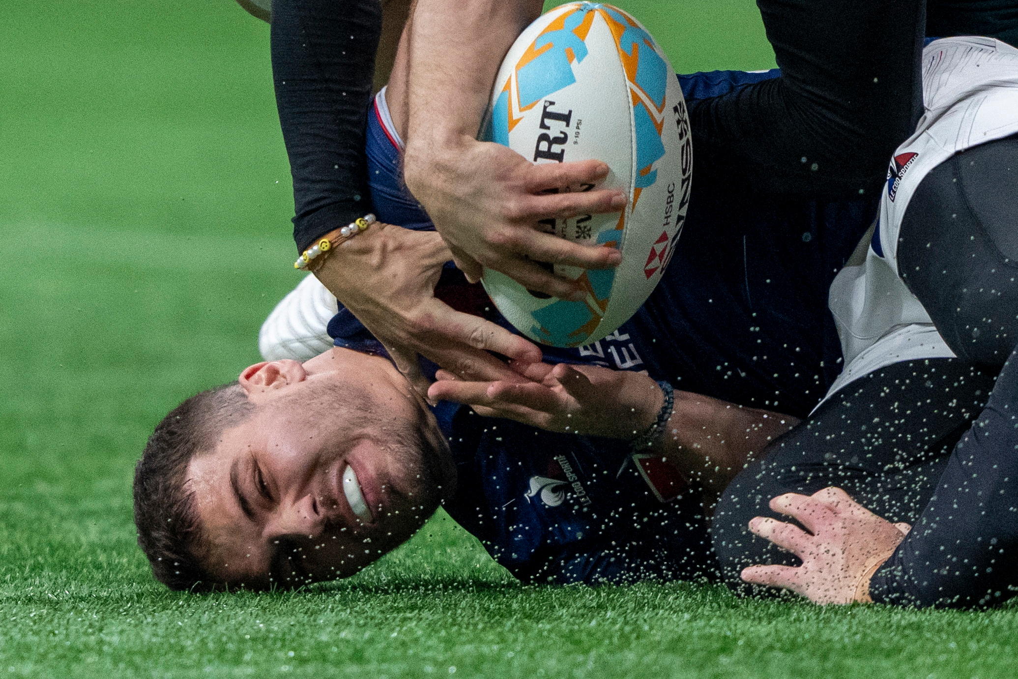 Antoine Dupont s'est parfaitement adapté aux subtilités du rugby à 7. Avec lui, les Bleus ont décroché une médaille, celle de bronze, à l'occasion du tournoi de Vancouver. (Photo by Ethan Cairns/CP/ABACAPRESS.COM - Photo by Icon Sport)