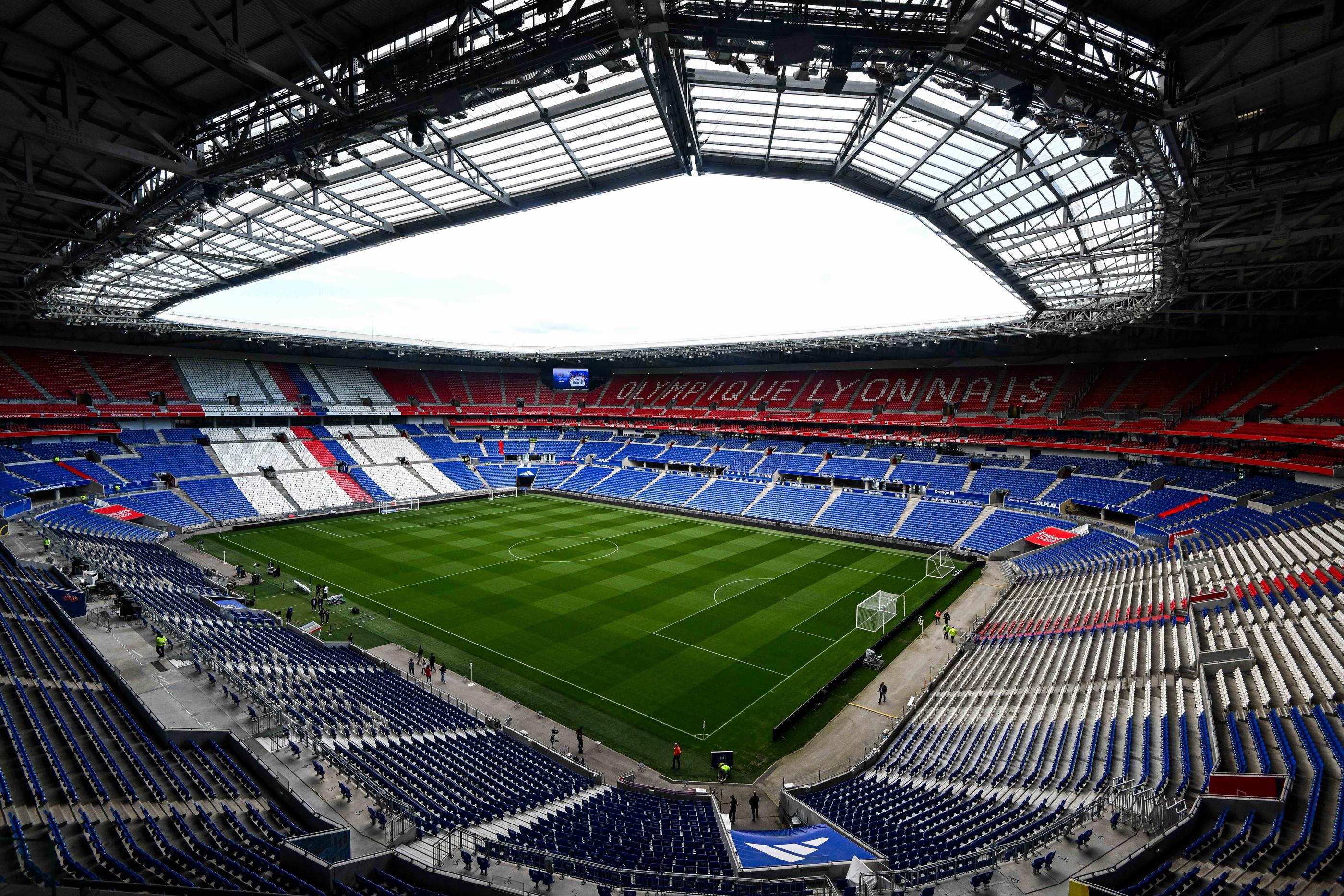 General view of Groupama Stadium prior to the French D1 Arkema final match between Lyon and Paris Saint Germain at Groupama Stadium on May 17, 2024 in Lyon, France.(Photo by Baptiste Fernandez/Icon Sport)