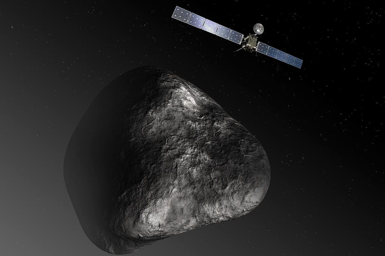 <b>Illustration.</b> La sonde Rosetta s’est mise en orbite autour de la comète Churyumov-Gerasimenko à des millions de kilomètres de la Terre. 