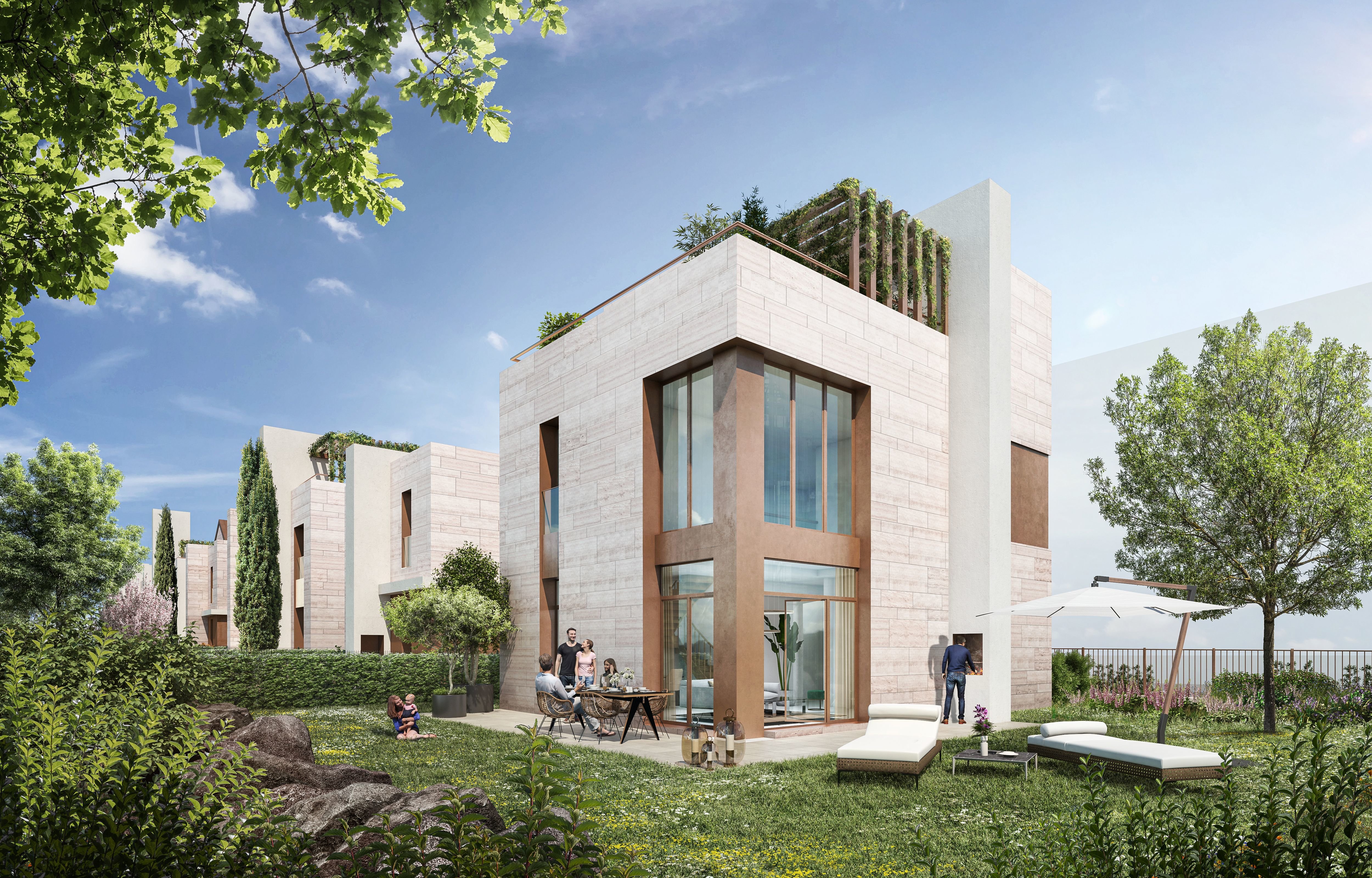 Le programme Villa des Muses à Antony (Hauts-de-Seine) a la particularité de mélanger immeubles collectifs et maisons. (Visuel) Nouveaux Constructeurs