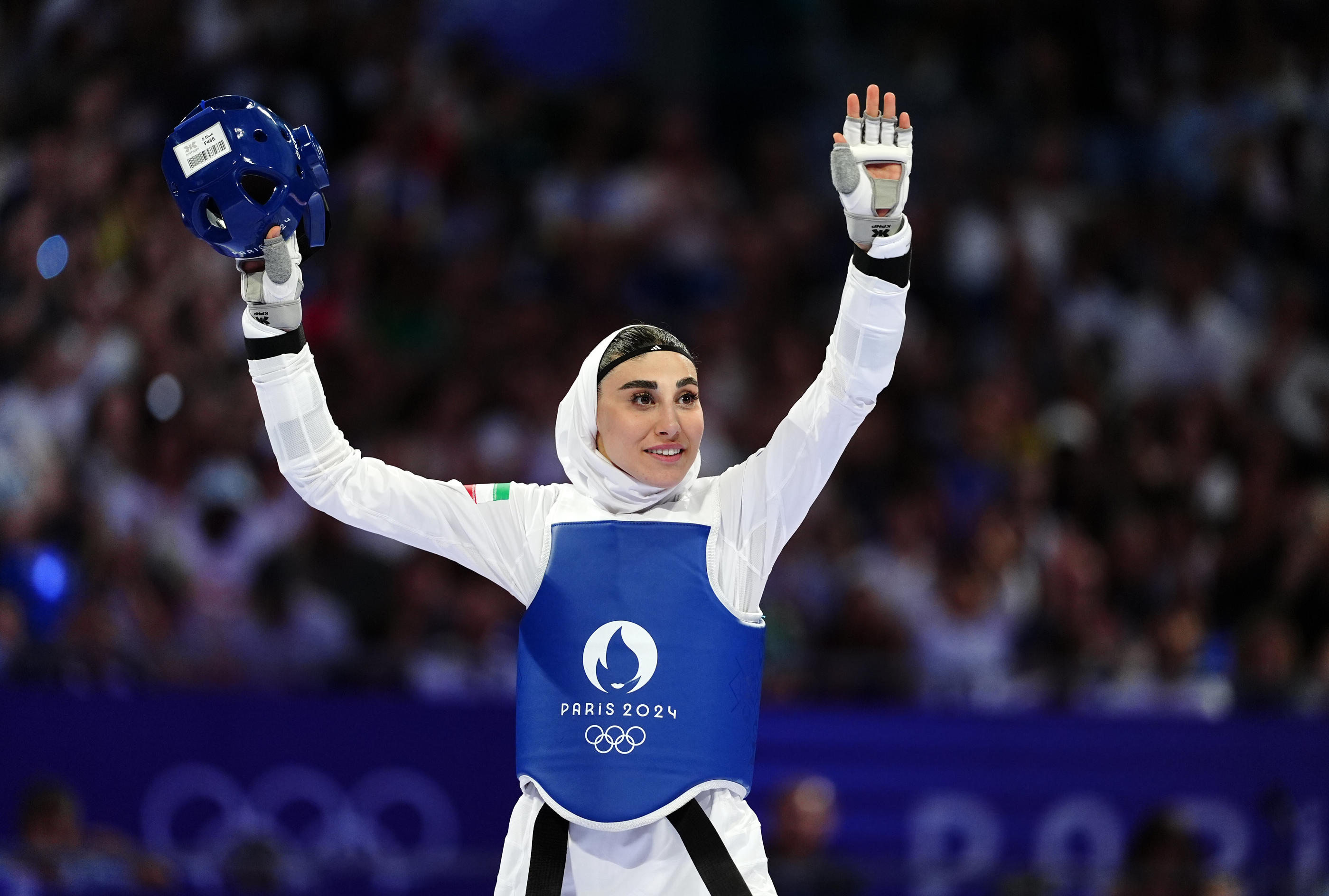 Nahid Kiani a remporté la médaille d'argent en taekwondo (-57 kg). PA Images / Icon Sport