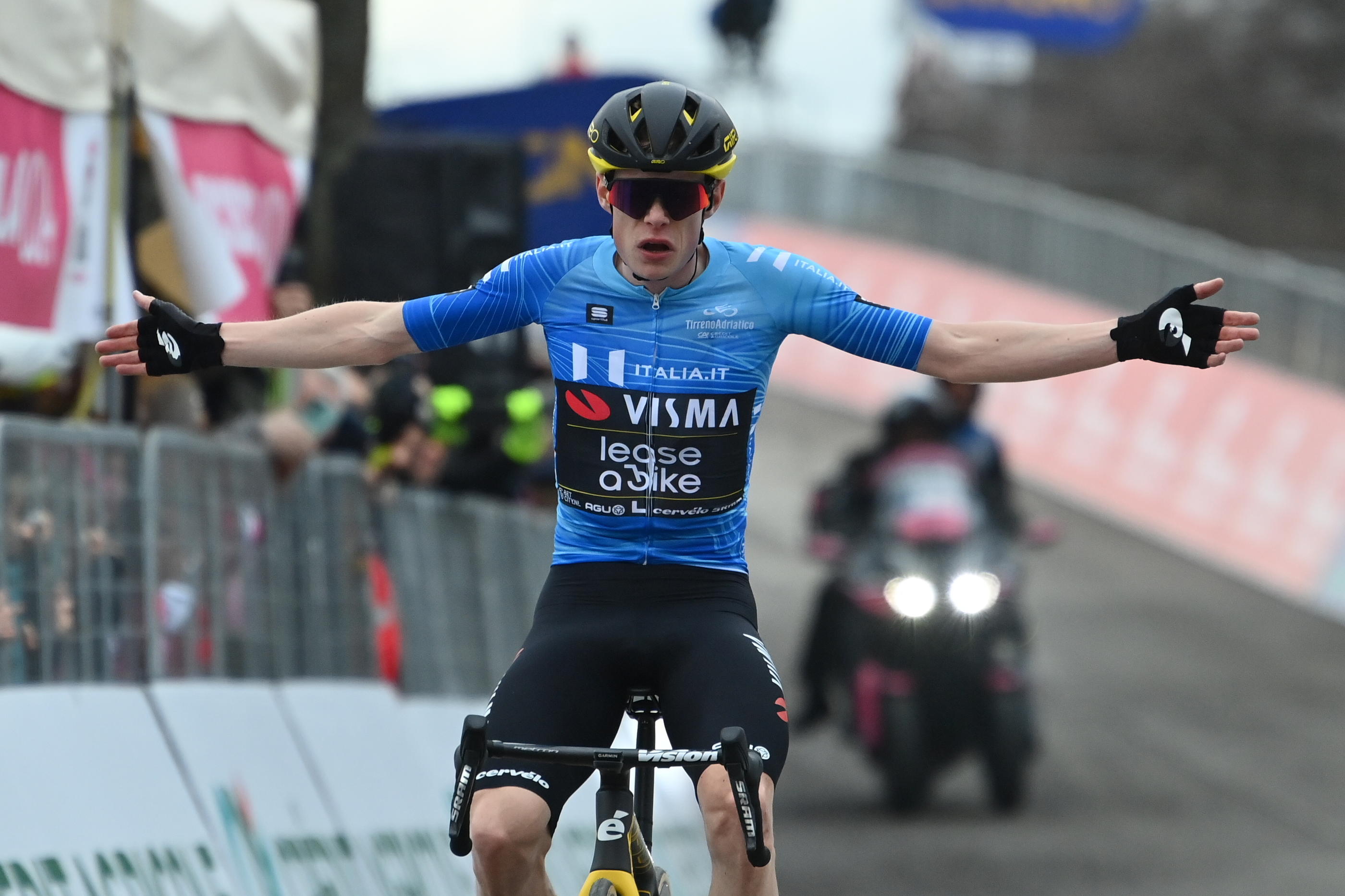 Jonas Vingegaard, leader du général, a remporté une deuxième étape sur Tirreno. Icon Sport