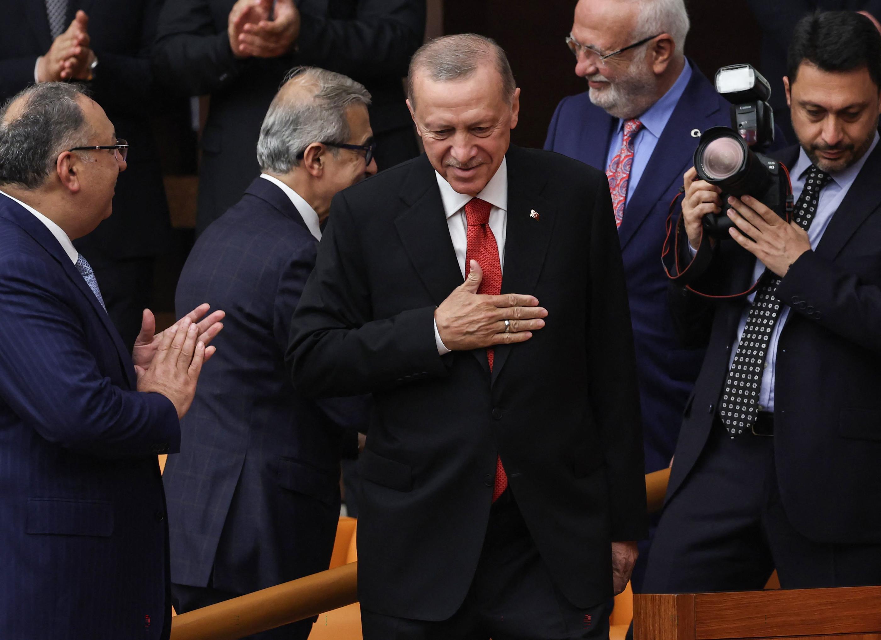 Recep Tayyip Erdogan a été réélu à 69 ans dimanche à la tête de la Turquie. Adem ALTAN / AFP