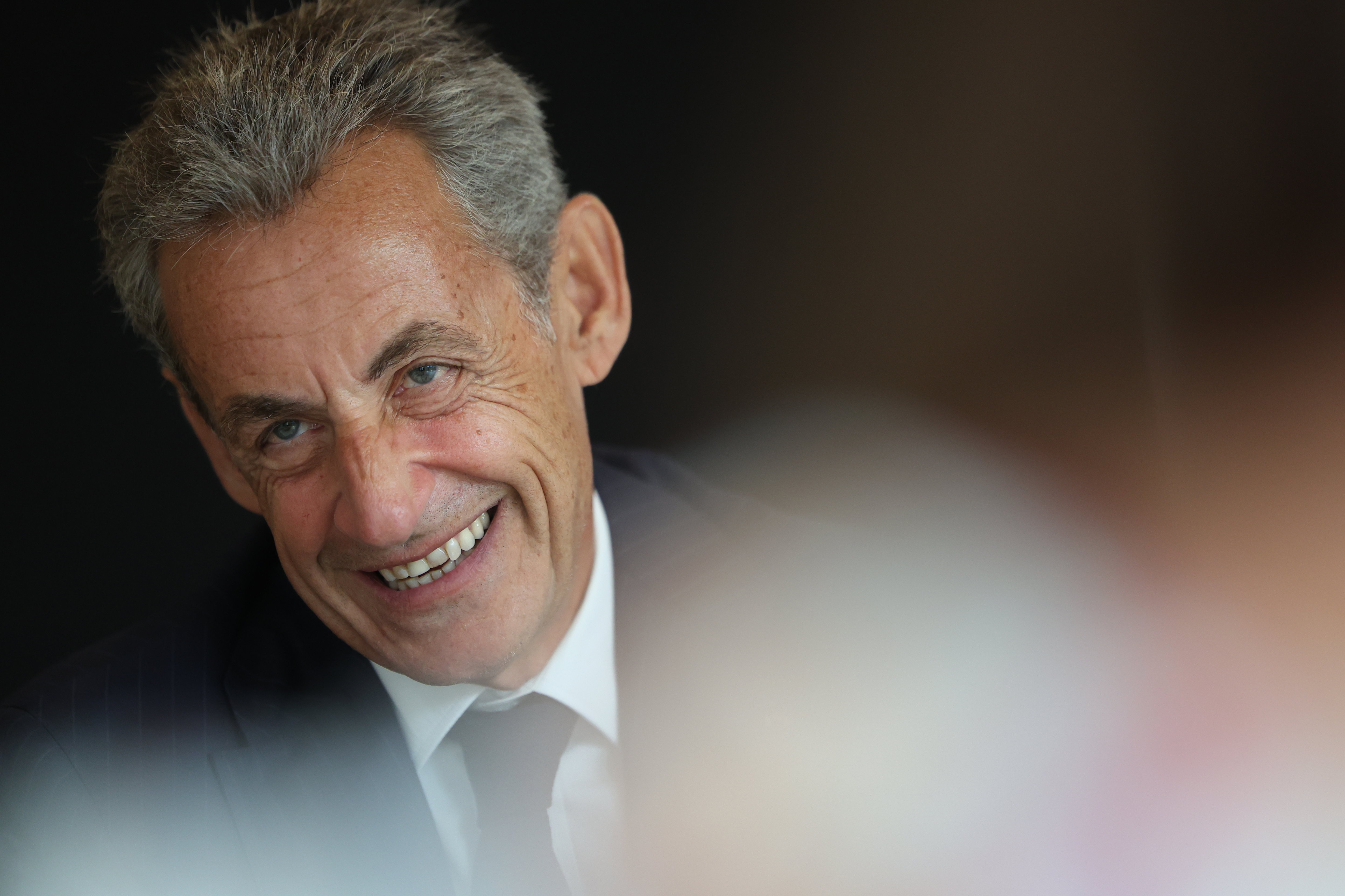 Nicolas Sarkozy a balayé l'actualité du pays - et la sienne - avec nos lecteurs. LP/Arnaud Journois