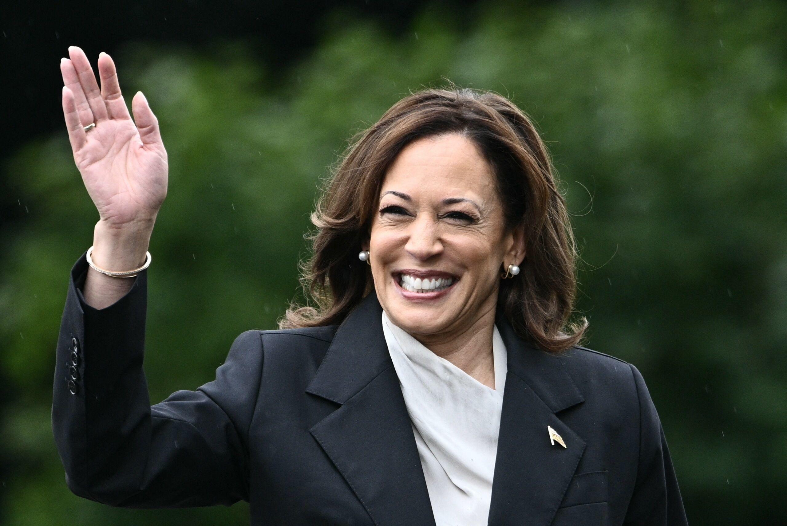 Selon CNN, Kamala Harris aurait suffisamment de soutiens pour être désignée pour remplacer Joe Biden dans la course à la Maison blanche. AFP/Brendan SMIALOWSKI