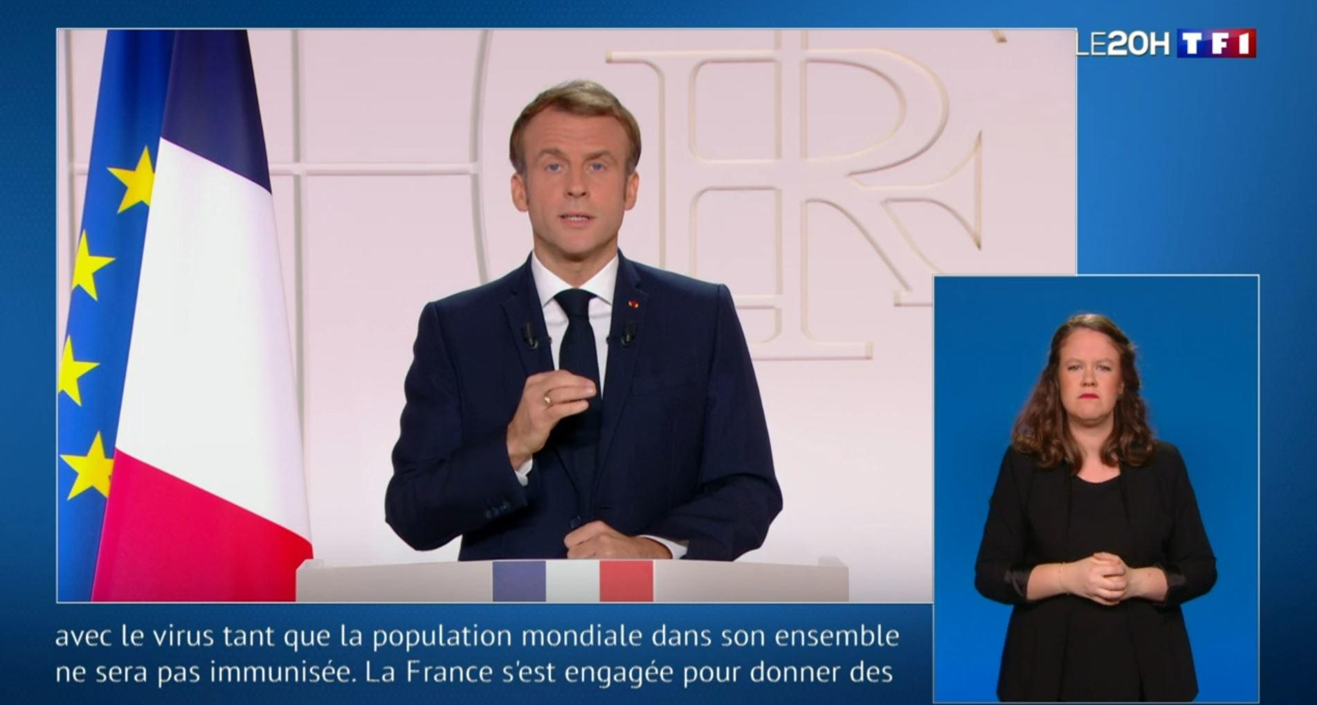 Allocution d'Emmanuel Macron, 9 novembre 2021. Stock