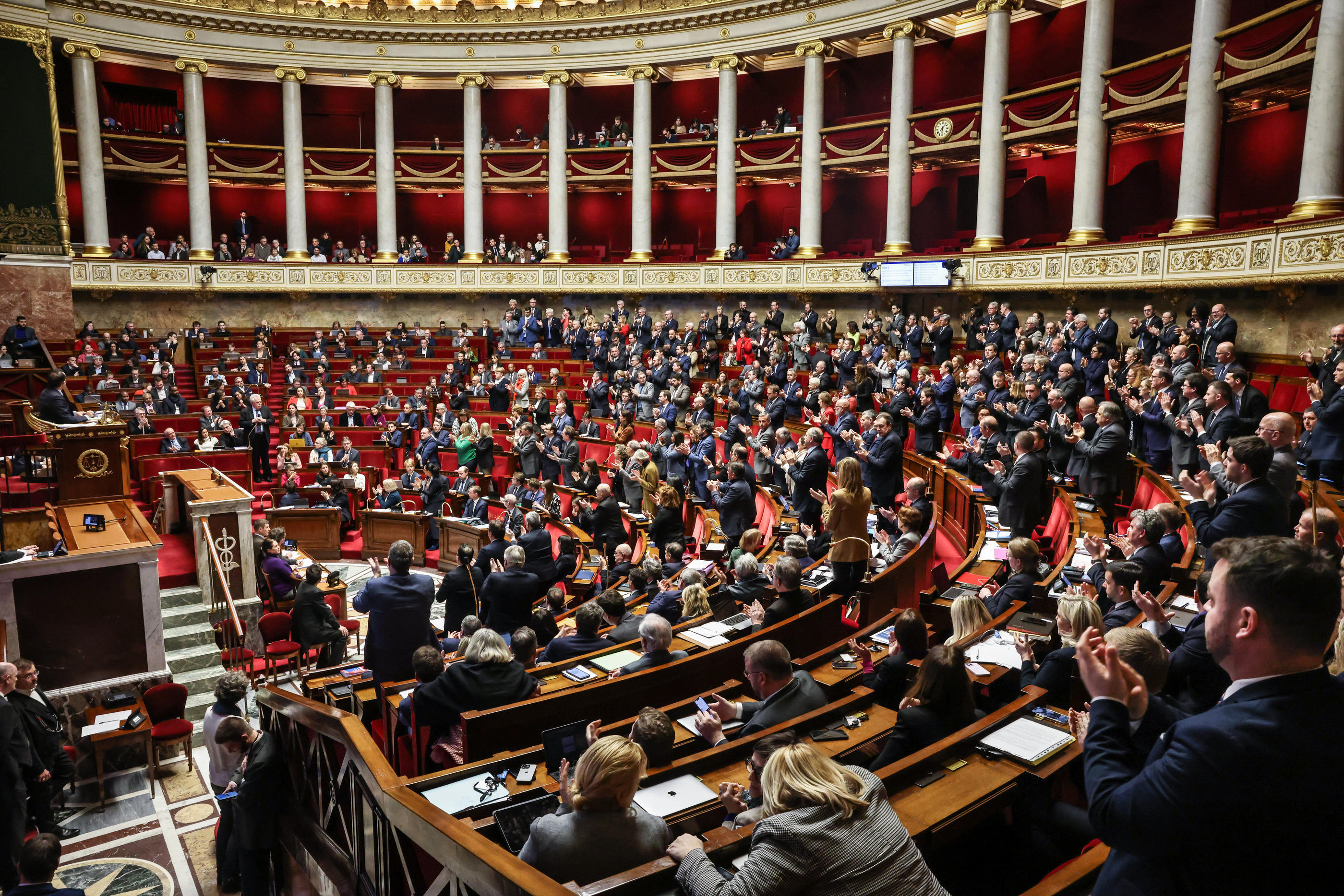 «Le RN est les seul, par rapport à 2022, à vraiment progresser : 18,7 % d'intentions de vote  à l’époque, crédités de 36 % environ aujourd’hui alors que le bloc de gauche est stable et que Renaissance baisse», détaillle le patron d'Ipsos. LP/Fred Dugit