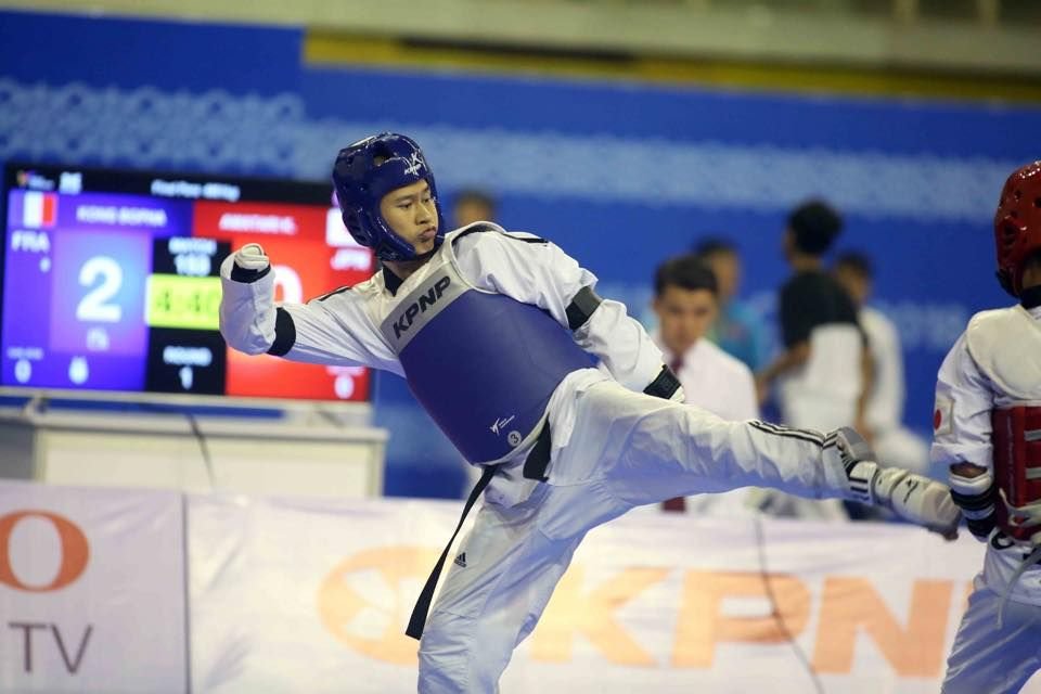 Bopha Kong, 40 ans, combattra dans la catégorie K43. Dans le jargon du parataekwondo, cela signifie qu’il a été amputé de ses deux avant-bras. /Facebook/Bopha Kong