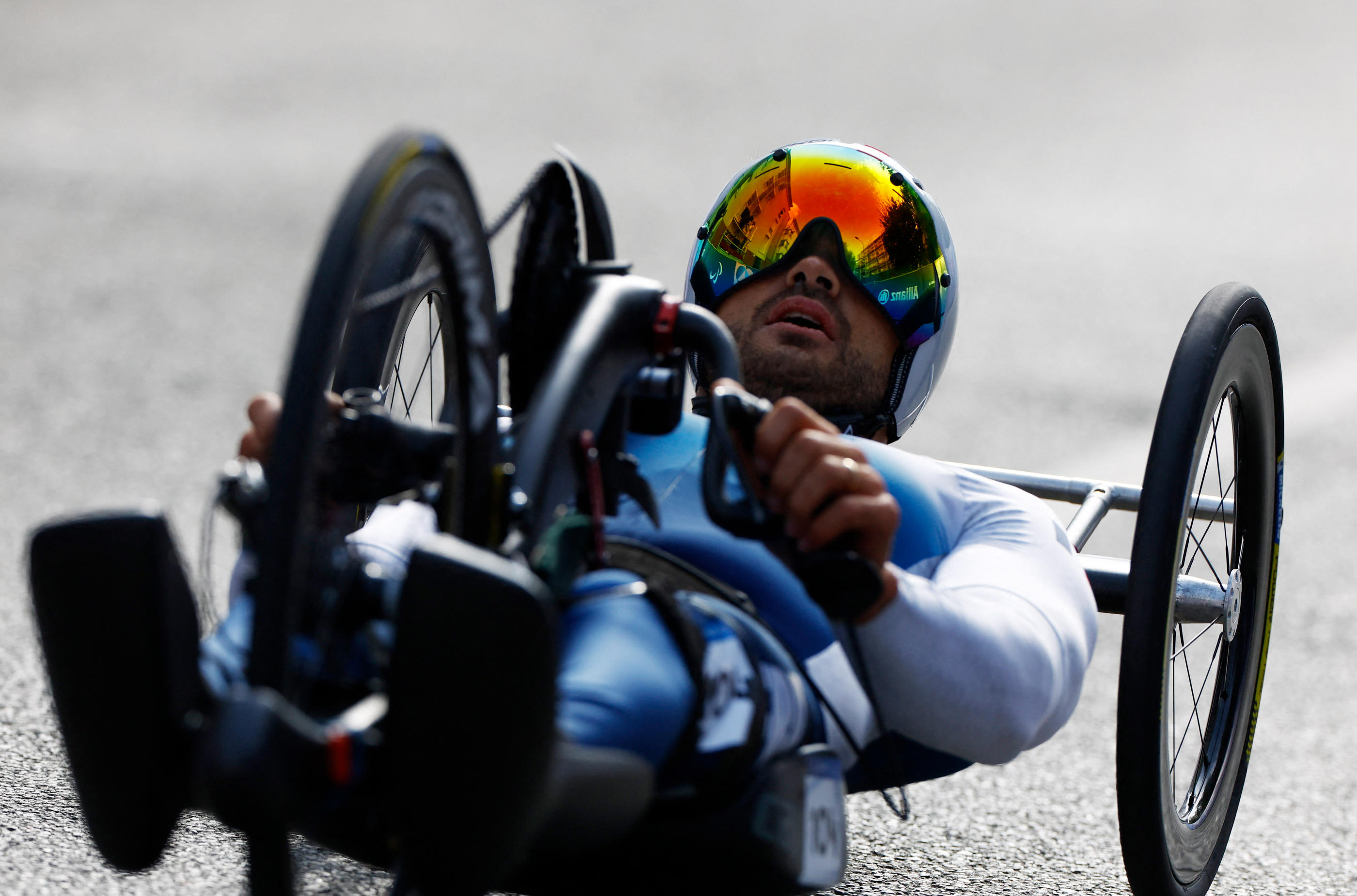 Mathieu Bosredon enchaine avec la course en ligne après le titre contre la montre. Reuters/Maria Abranches