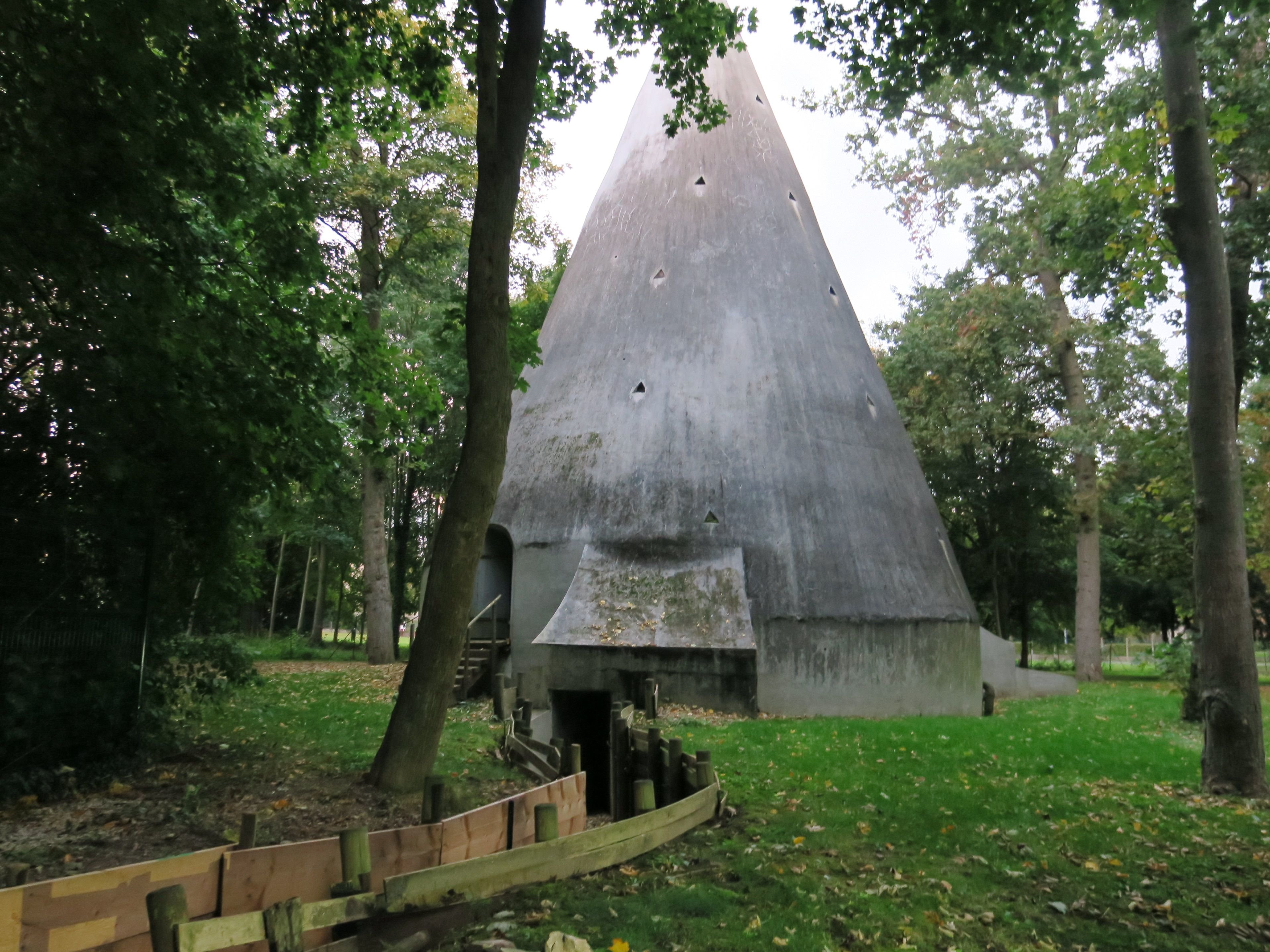 Villenoy (Seine-et-Marne). Cet abri conique a servi de refuge aux employés de la Sucrerie et aux habitants durant les bombardements de 1944. LP/Faustine Léo