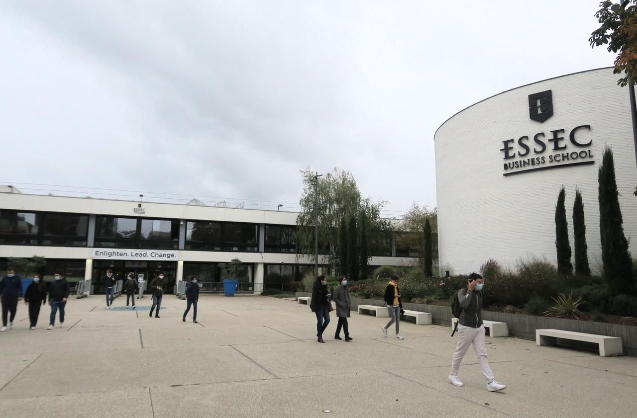 <b></b> Campus de l’ESSEC à Cergy (Val-d’Oise). La première année dans ce prestigeux établissement coûte plus de 14 000 euros, tandis que les années suivantes dépassent les 18 000 euros.