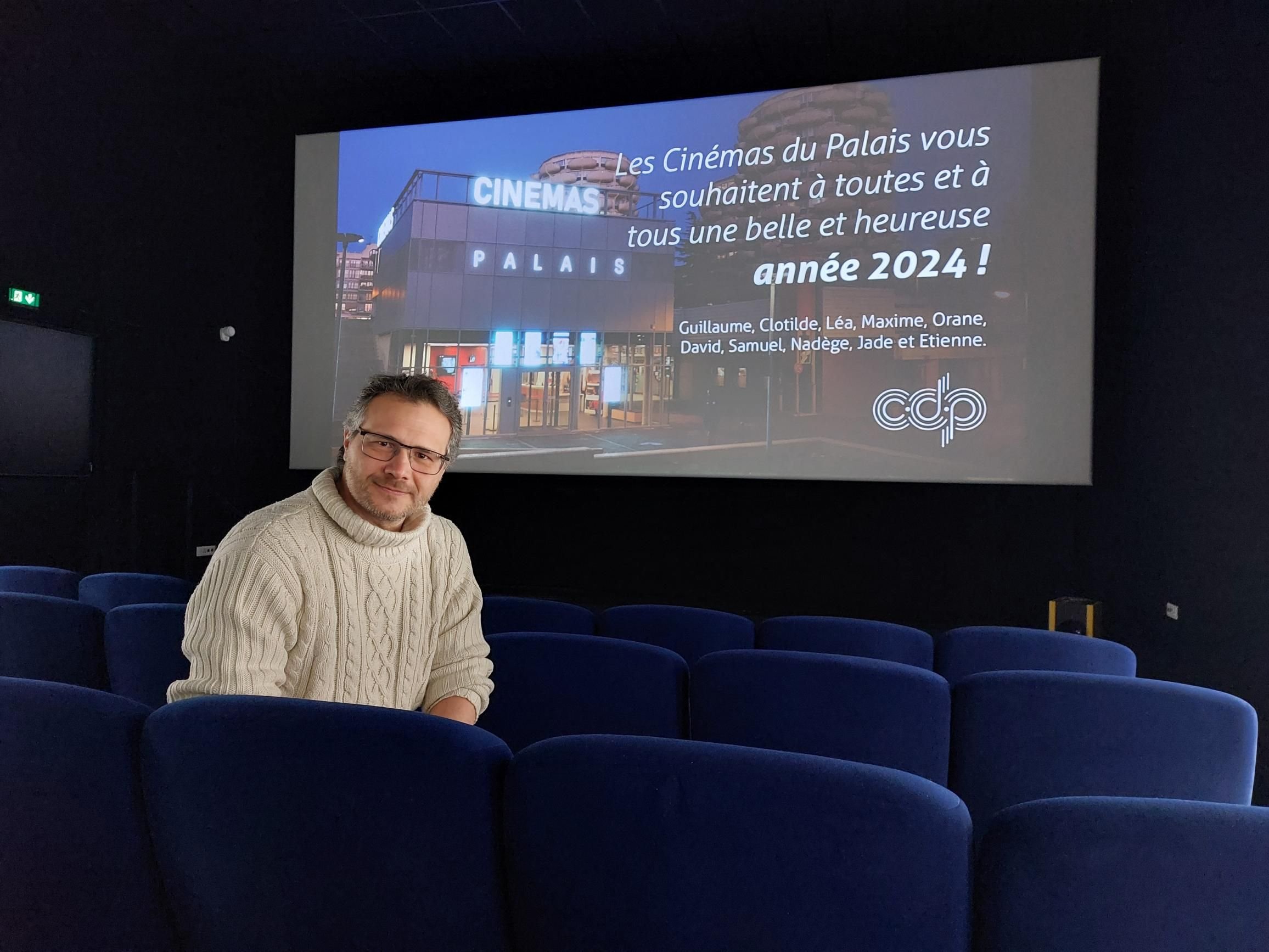 Créteil, vendredi 5 janvier. À la tête des Cinémas du Palais, Guillaume Bachy se demande si « les distributeurs français vont faire le pari de sortir des films importants » pendant les Jeux olympiques. LP/G.M.