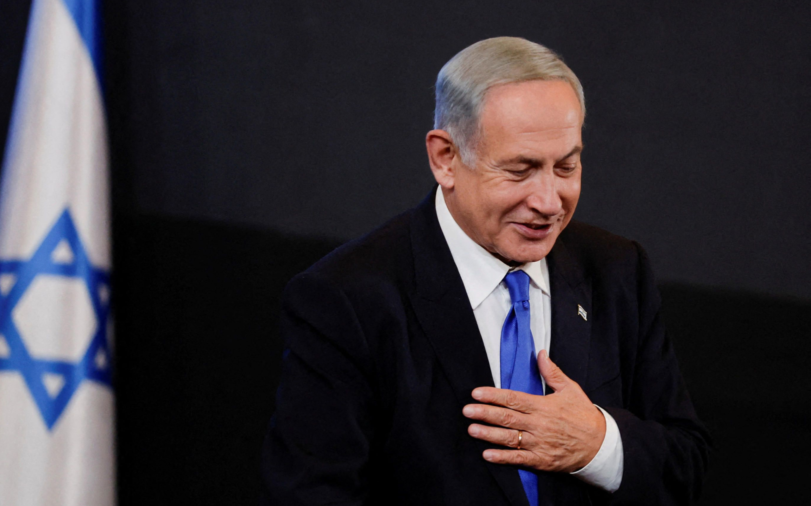 Benyamin Netanyahou a lancé une « attaque massive » contre le Hamas, en réponse à l'assaut lancé ce samedi 7 octobre. Ammar Awad/Reuters
