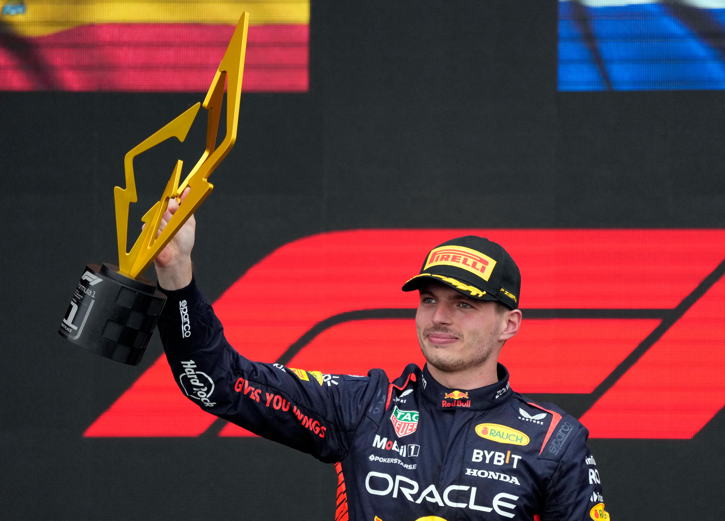 Max Verstappen s'est offert un succès de prestige à Montréal. REUTERS/Mathieu Belanger