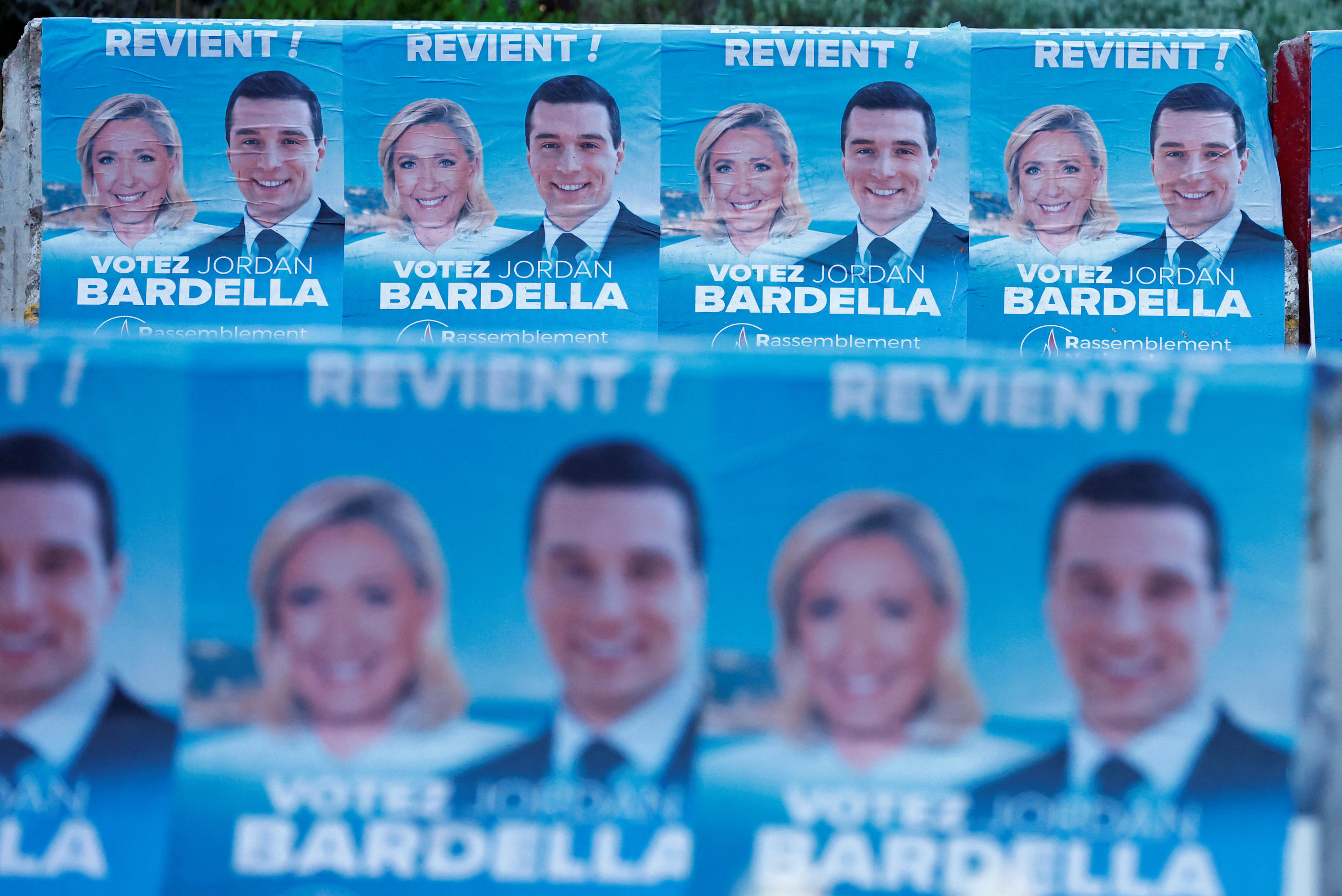 Le Rassemblement national a obtenu 31,5 % des voix lors des élections européennes le 9 juin. REUTERS/Gonzalo Fuentes