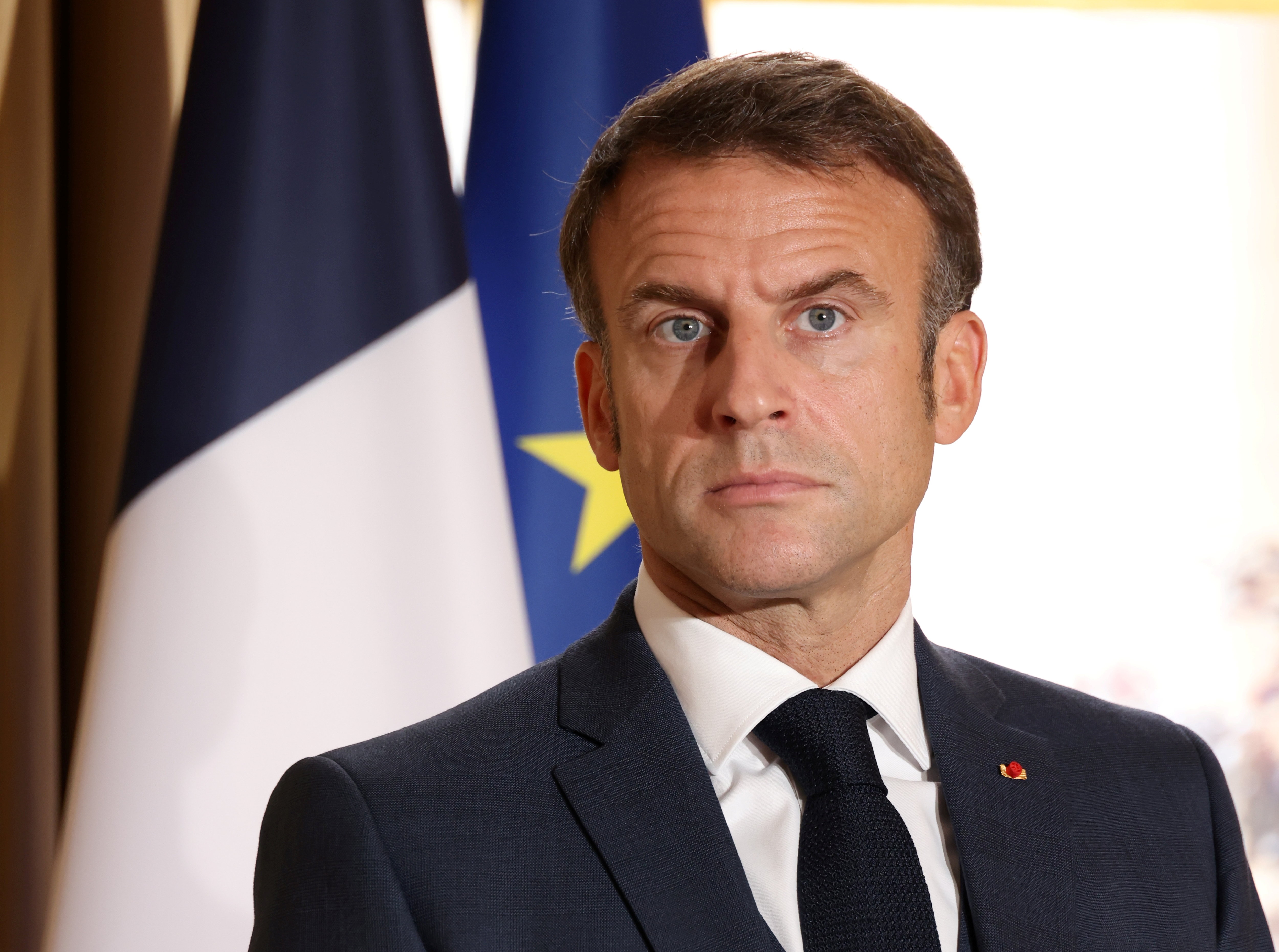 Le président de la République Emmanuel Macron. LP/ Delphine Goldsztejn