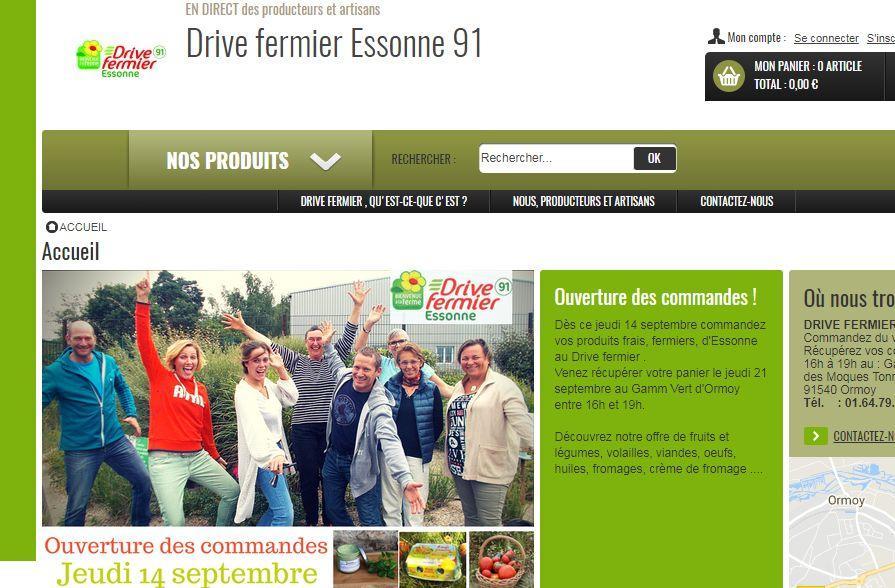 <b></b> Le premier drive fermier ouvre en Essonne avec l’ouverture du site Internet ce jeudi. Les premières commandes seront à retirer le 21 septembre à Ormoy 