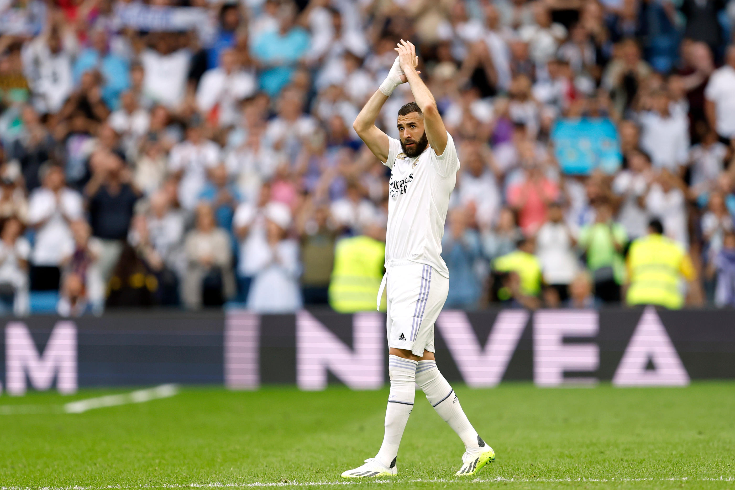 Karim Benzema a quitté dimanche le Real Madrid après quatorze ans passées en Espagne. LP/Icon Sport/Cesar Cebolla