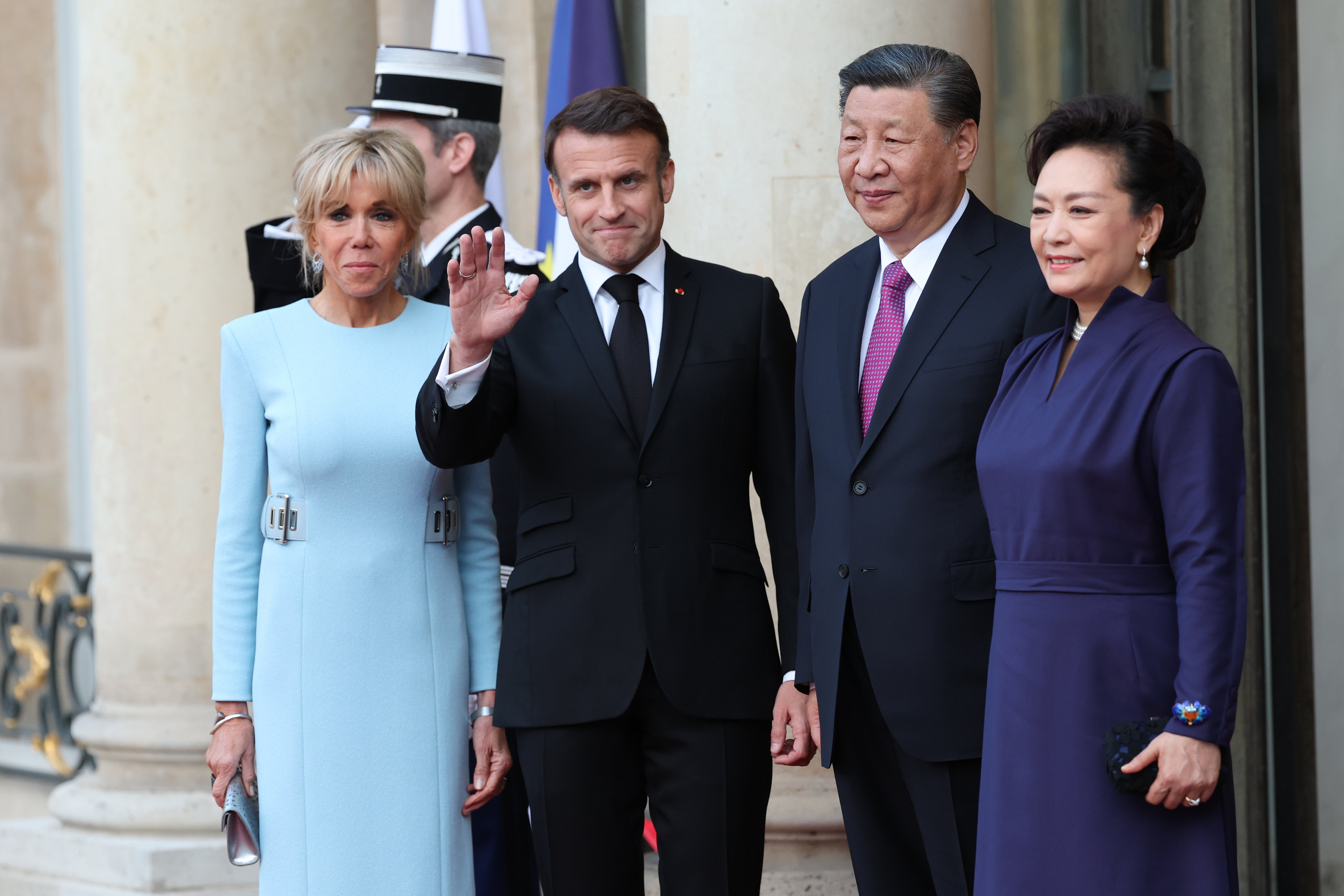 Le président chinois Xi Jinping a été reçu lundi à l'Elysée par Emmanuel Macron. LP / Arnaud Journois