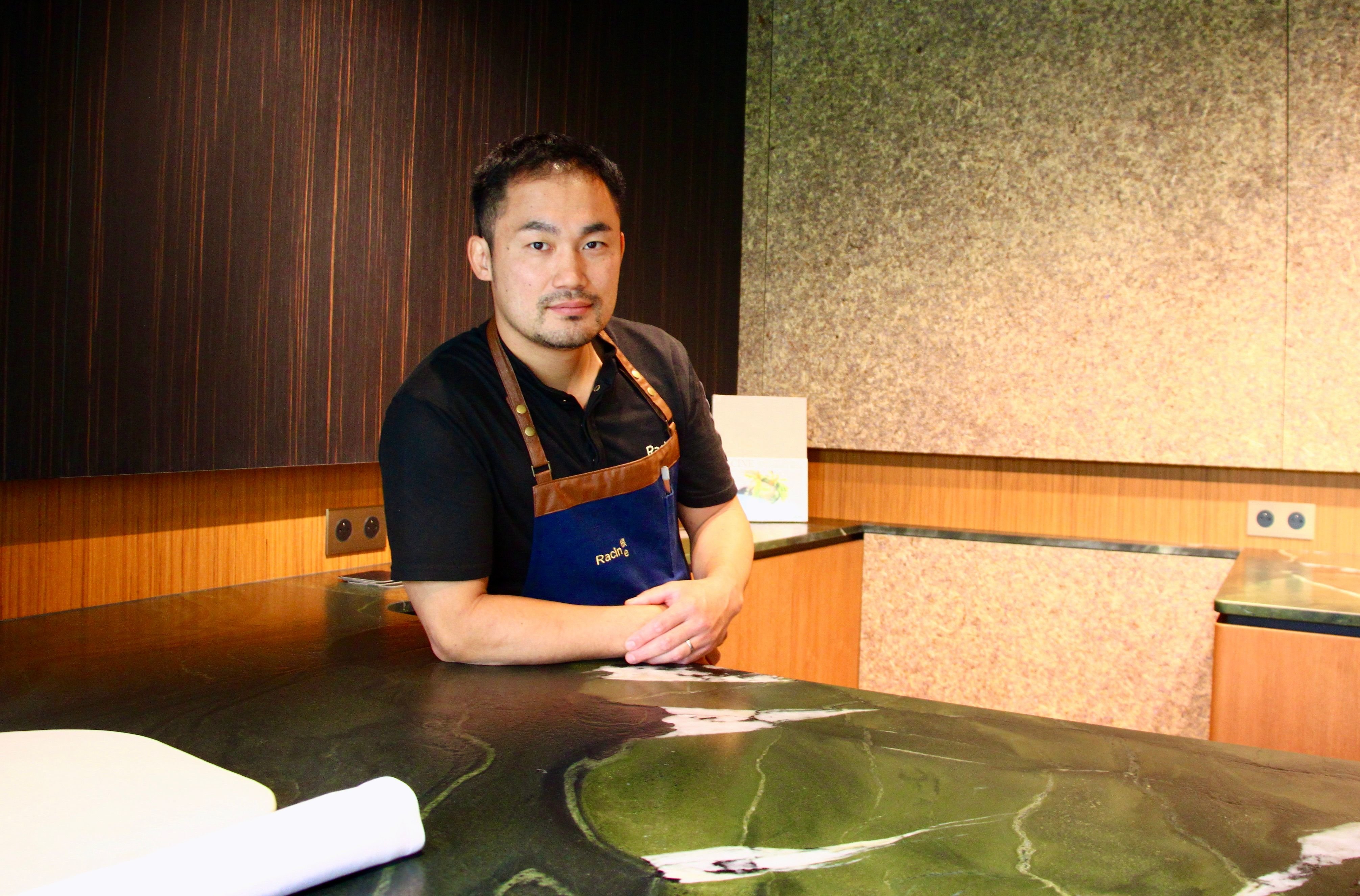 Le chef Kazuyuki Tanaka est installé à Reims depuis neuf ans. Son restaurant, Racine, compte deux étoiles au Guide Michelin. LP/Simon Ksiazenicki