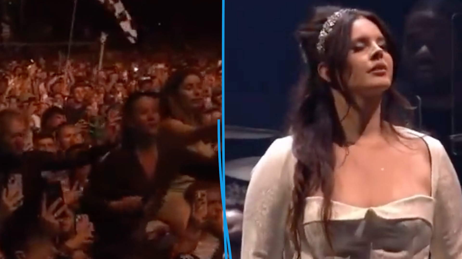 VIDÉO. En retard sur scène, Lana Del Rey voit son micro coupé à la fin du  concert... Son public chante à sa place