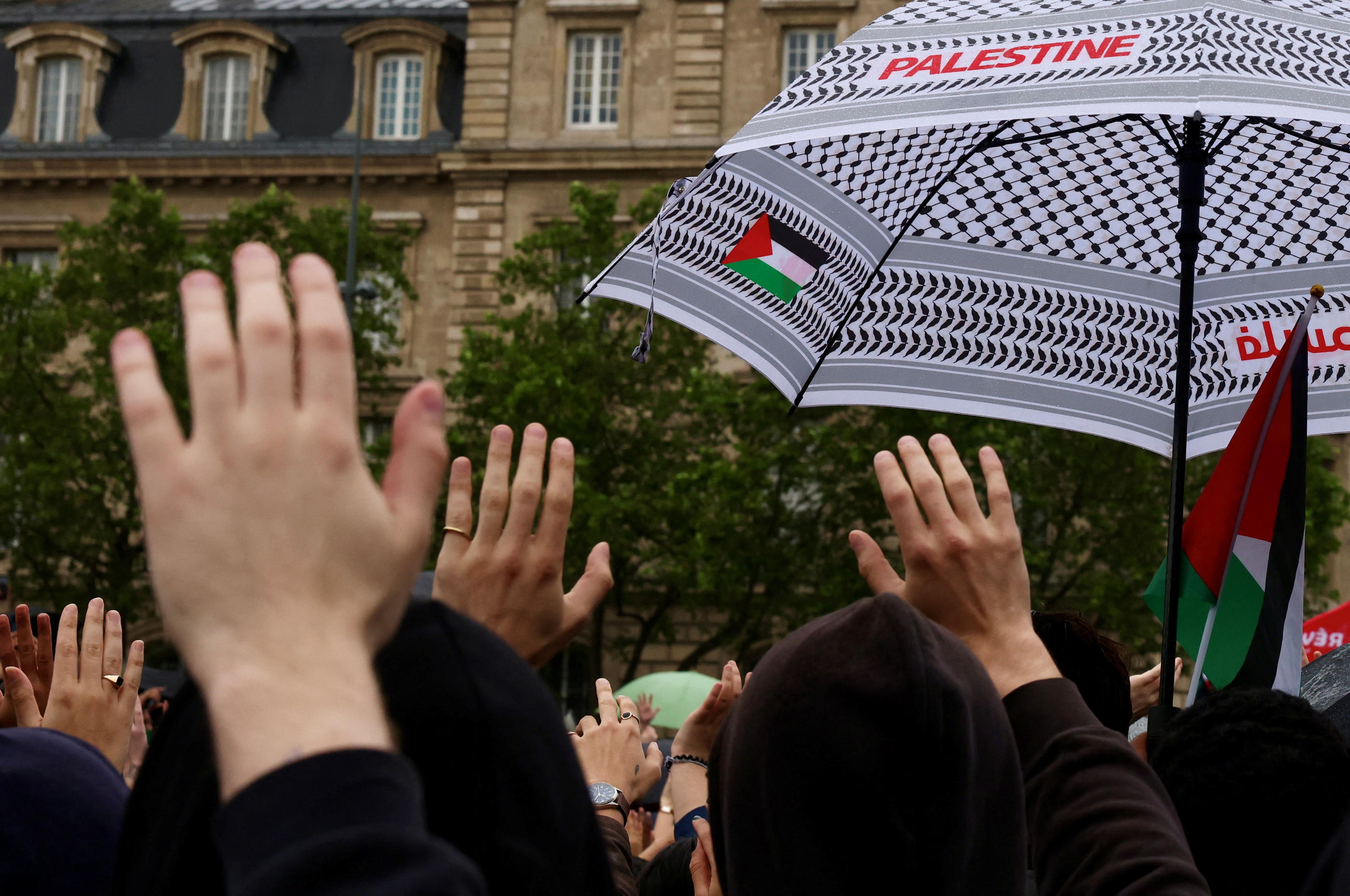 Manifestation en solidarité avec la Palestine le 28 mai 2024 à Paris. REUTERS/Kevin Coombs