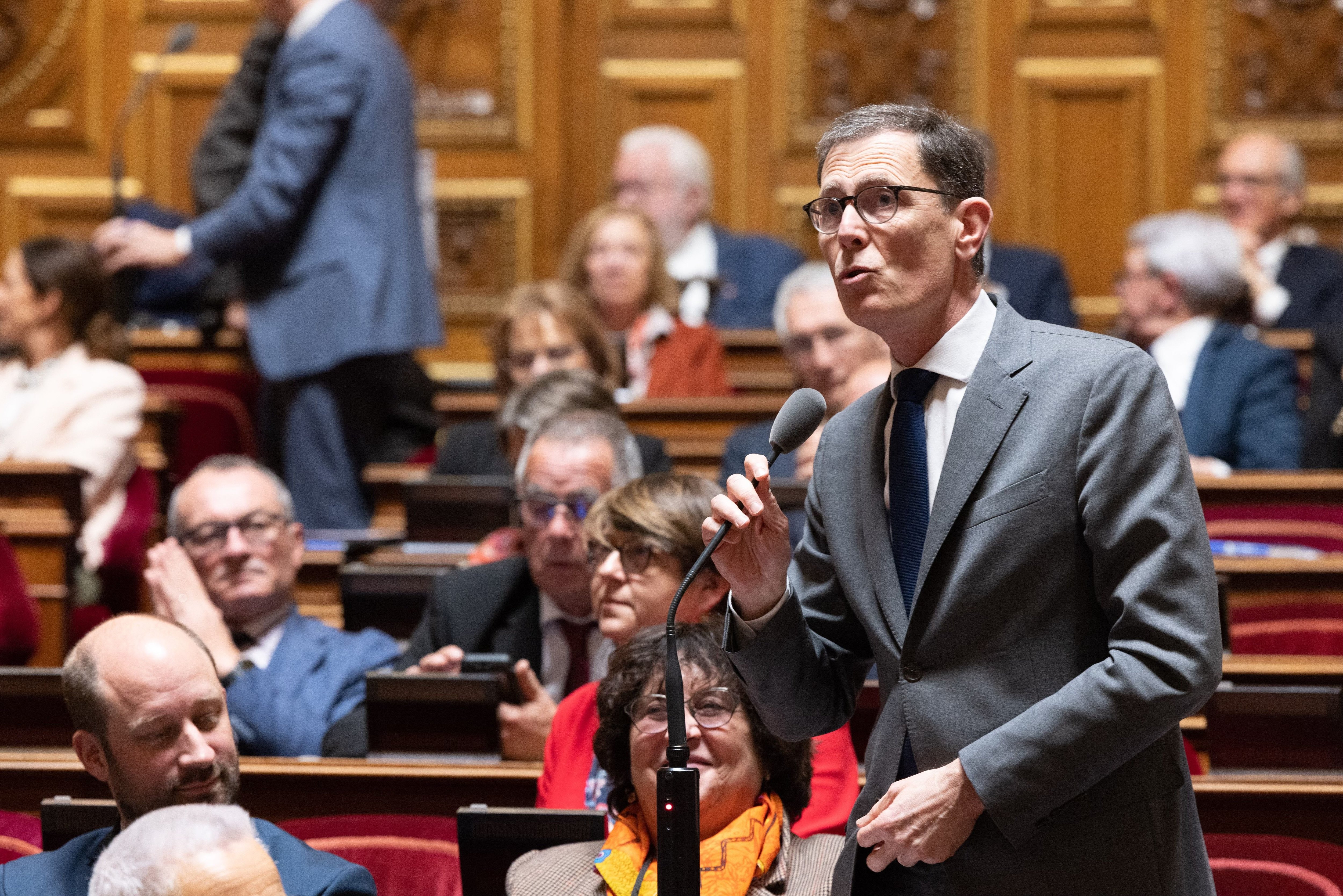 Paris (VIe), le 15 mars 2023. Ancien maire de Vincennes, le sénateur Laurent Lafon (UDI) est également président de la commission des affaires culturelles du Sénat. DR