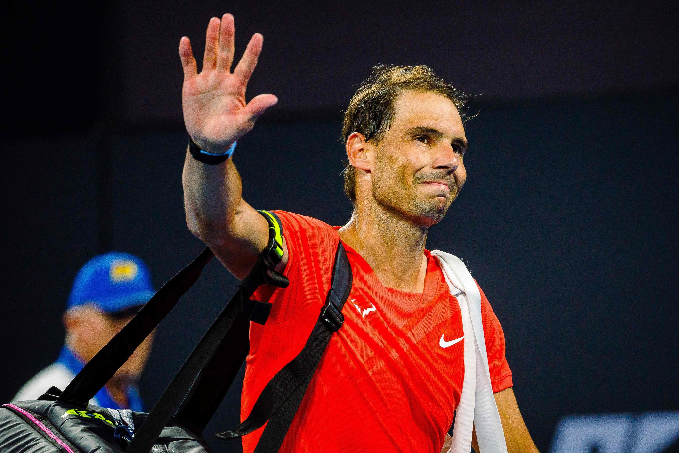 Le dernier match de Rafael Nadal remonte au 5 janvier à Brisbane et une défaite face à Jordan Thompson. Photo by Patrick HAMILTON / AFP
