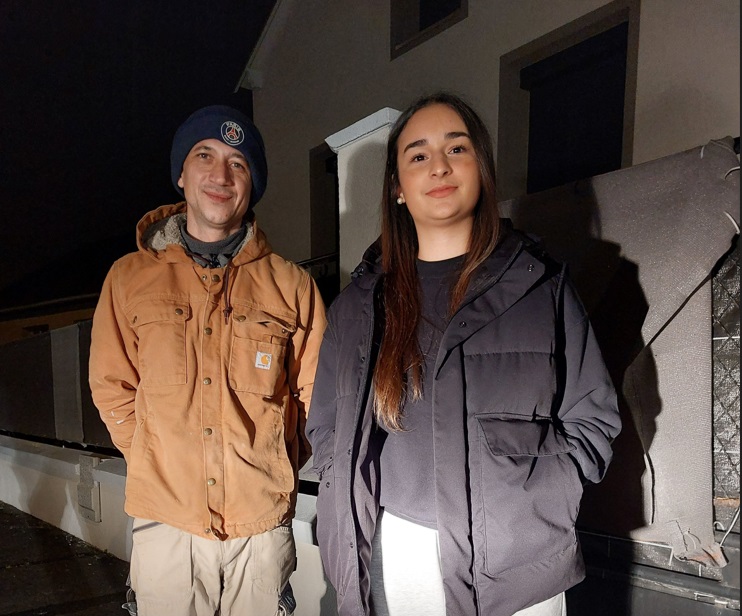 Chelles (Seine-et-Marne), le 18 janvier. Sarah, 17 ans, a prévenu Roman et sa famille que leur maison prenait feu, le soir du 10 janvier. LP/Carole Sterlé
