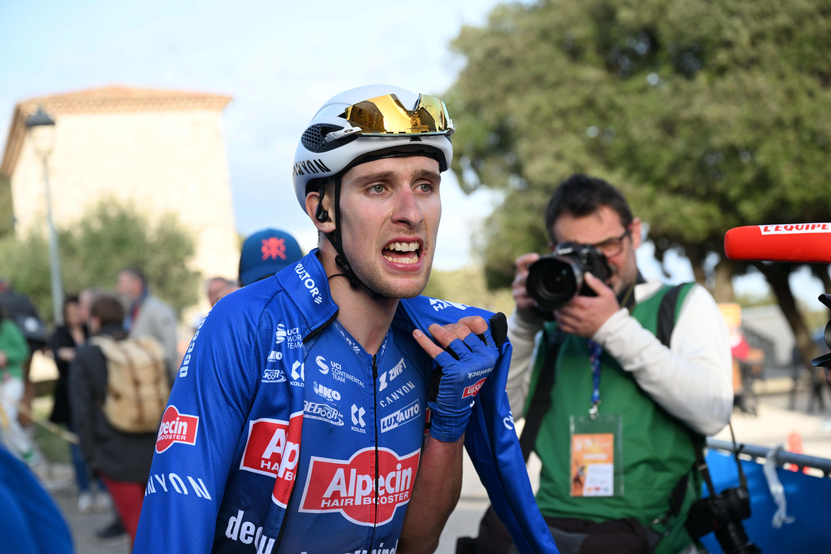 Axel Laurance (ici sur l'Etoile de Bessèges le mois dernier), 22 ans, signe sa première victoire en World Tour. Icon Sport/Stefano Sirotti