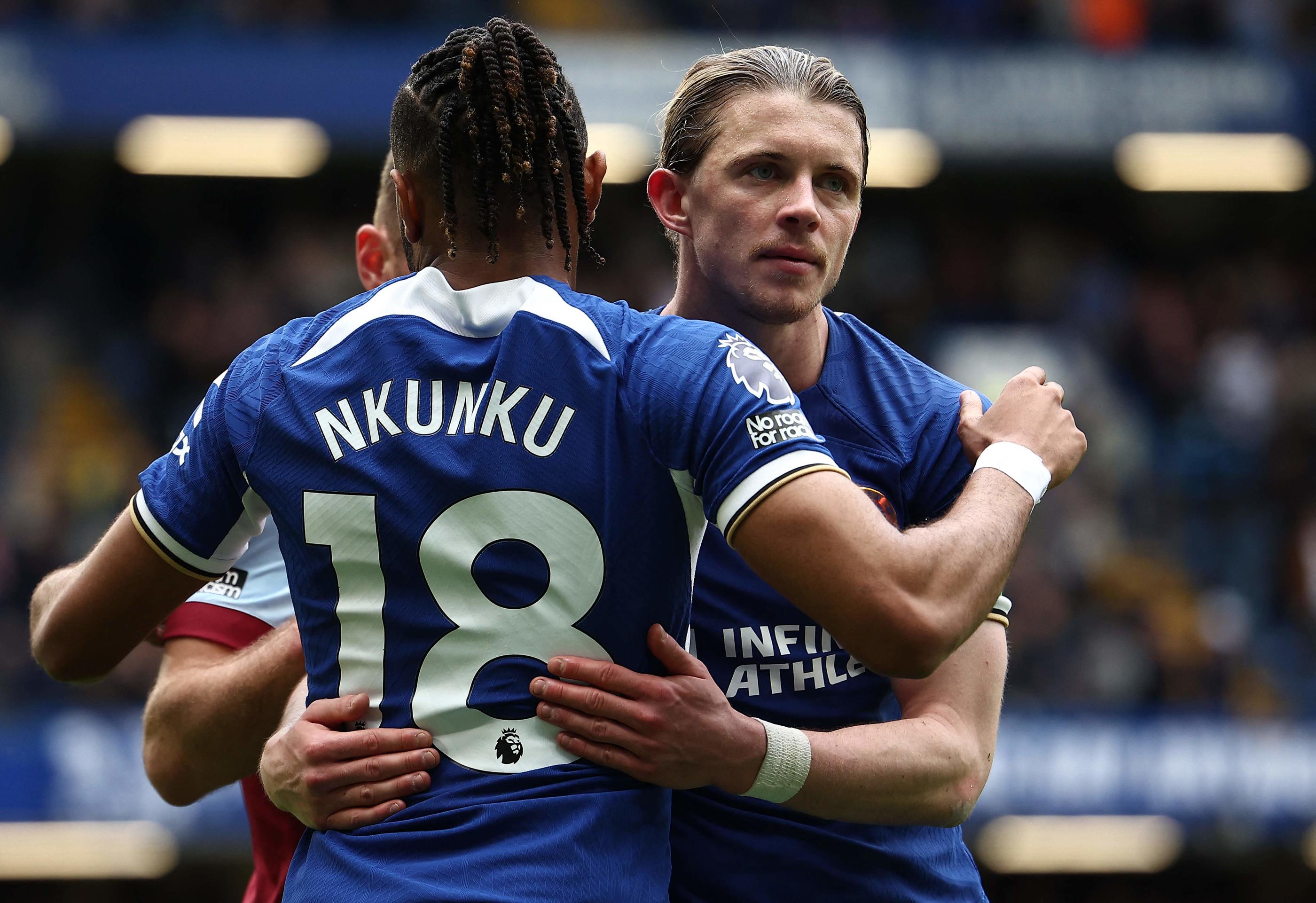 L'attaquant français est entré en jeu lors de la large victoire de Chelsea face à West Ham (5-0), ce dimanche. AFP/Henry Nicholls