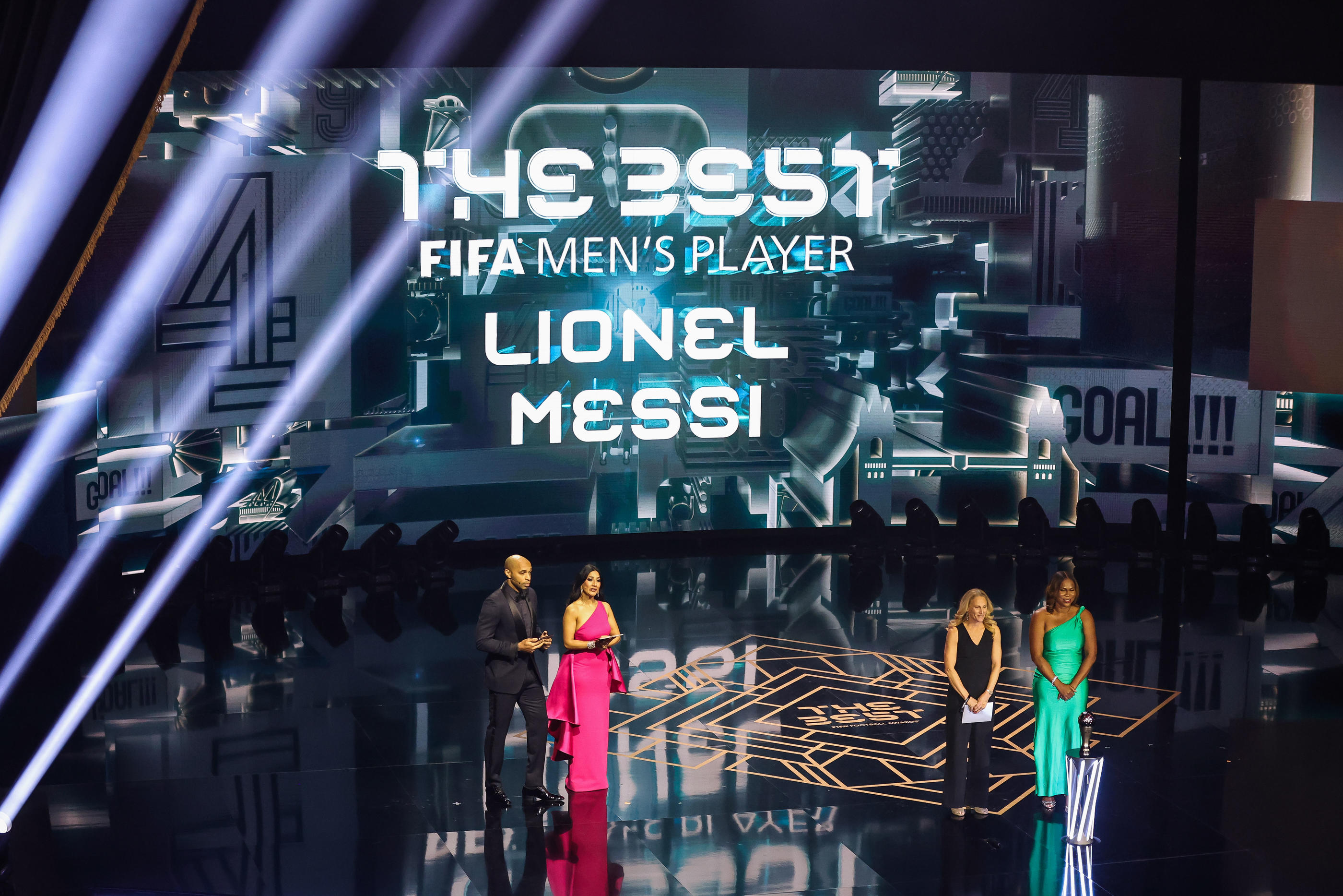 Absent à Londres ce lundi soir, Lionel Messi a été élu meilleur joueur FIFA The Best pour l'année 2023, devant Kylian Mbappé et Erling Haaland. Icon sport/Mark Cosgrove