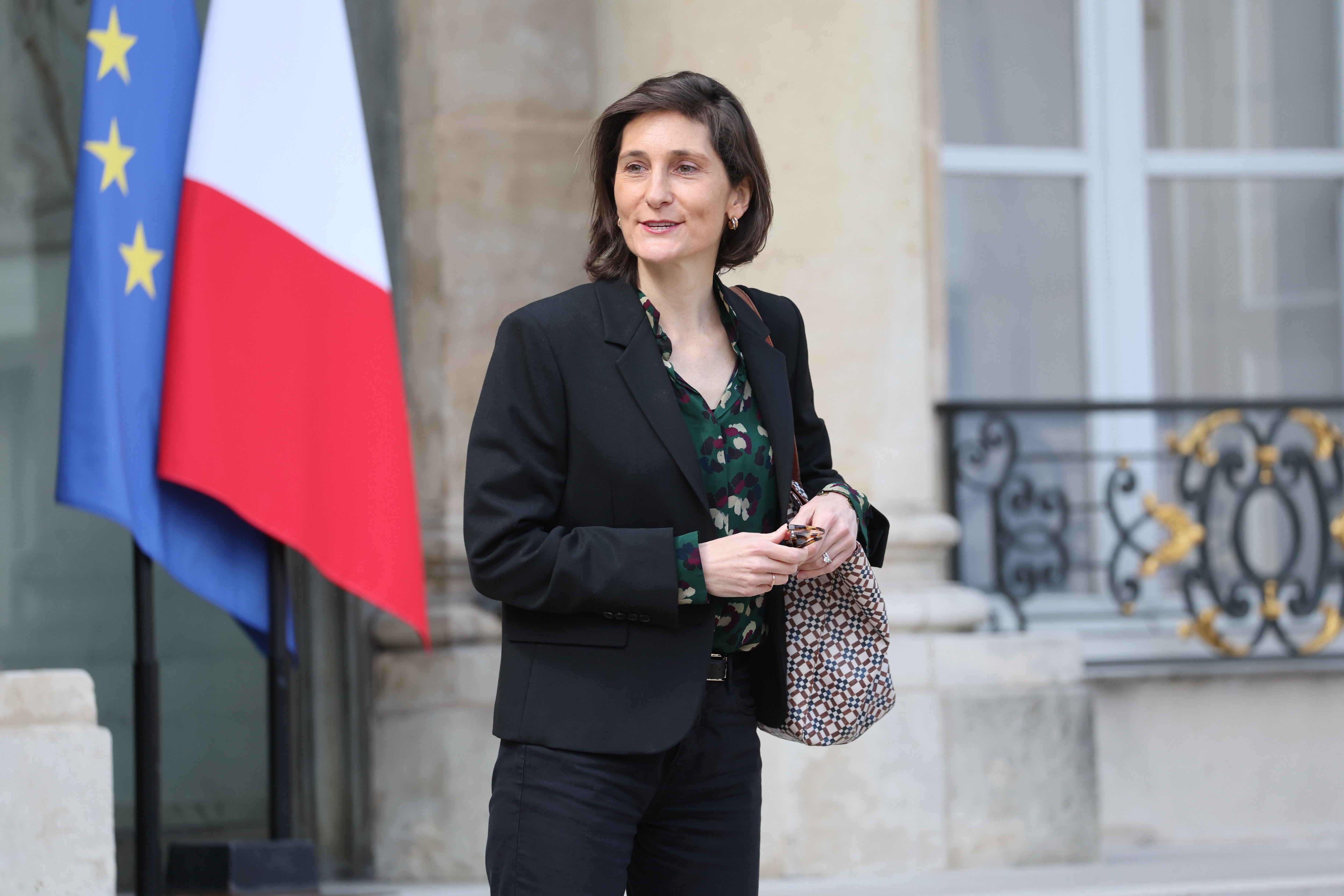Amélie Oudéa-Castéra annonce le lancement la billetterie populaire de l’État pour les Paris 2024. Photo LP/Arnaud Journois

PHOTO LE PARISIEN / ARNAUD JOURNOIS