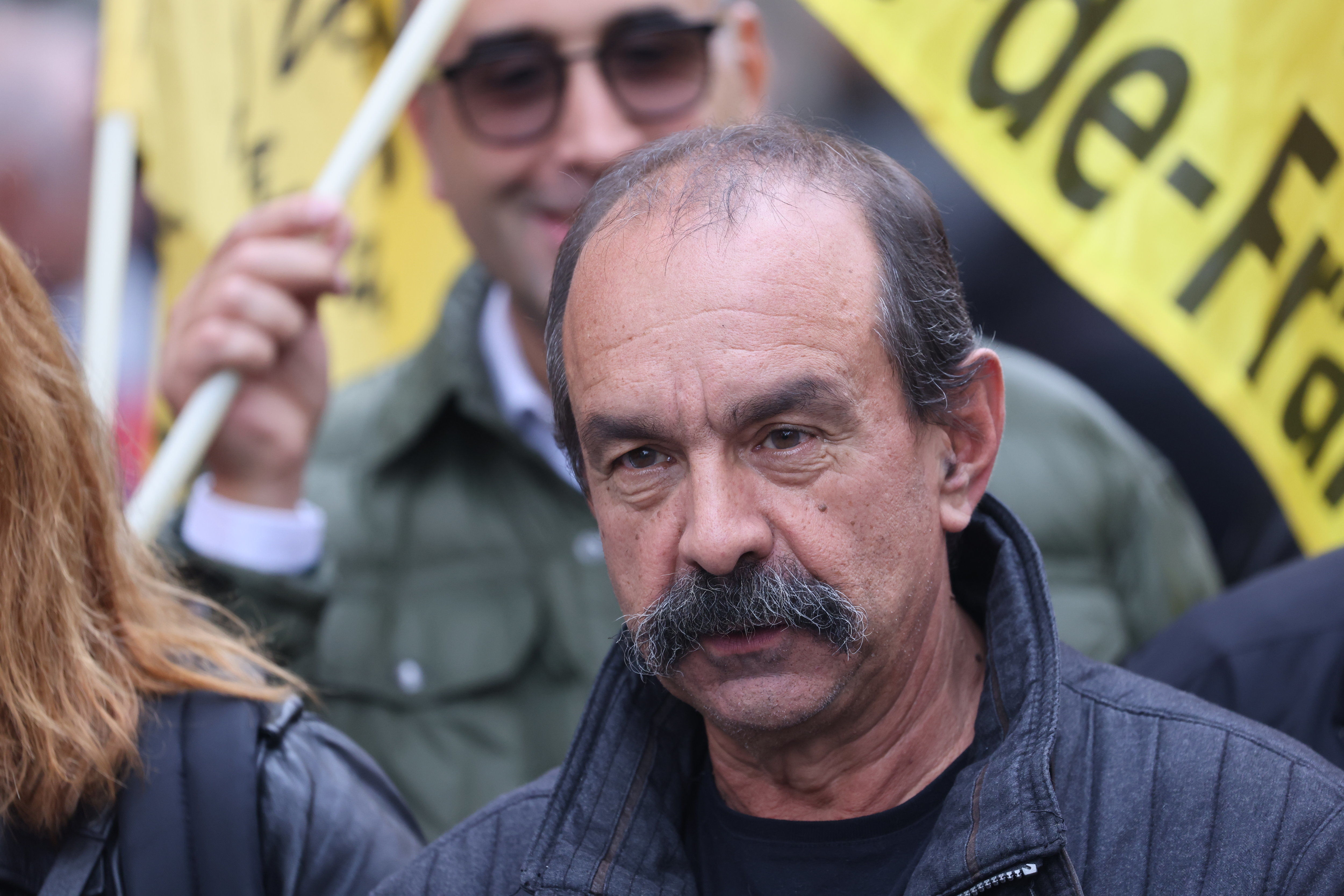 Paris, le 18 octobre 2022. Philippe Martinez participe à une manifestation pour les salaires. LP/Arnaud Journois