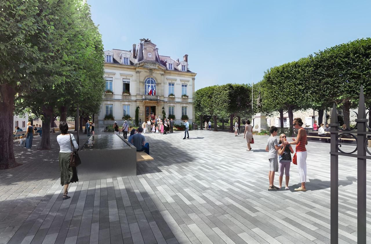 <b></b> Arpajon. La première phase des travaux du cœur de ville d’Arpajon est lancée et s’étend de la porte de Paris à la mairie.