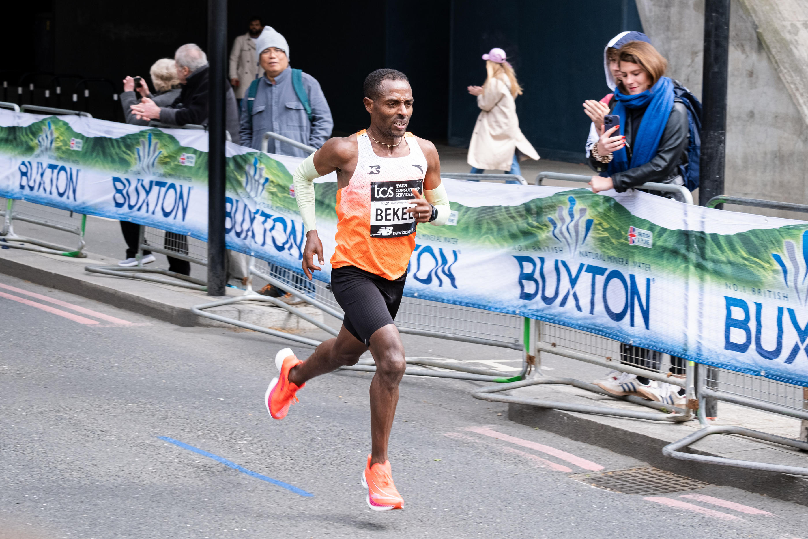 Kenenisa Bekele lors du dernier marathon de Londres. Icon Sport