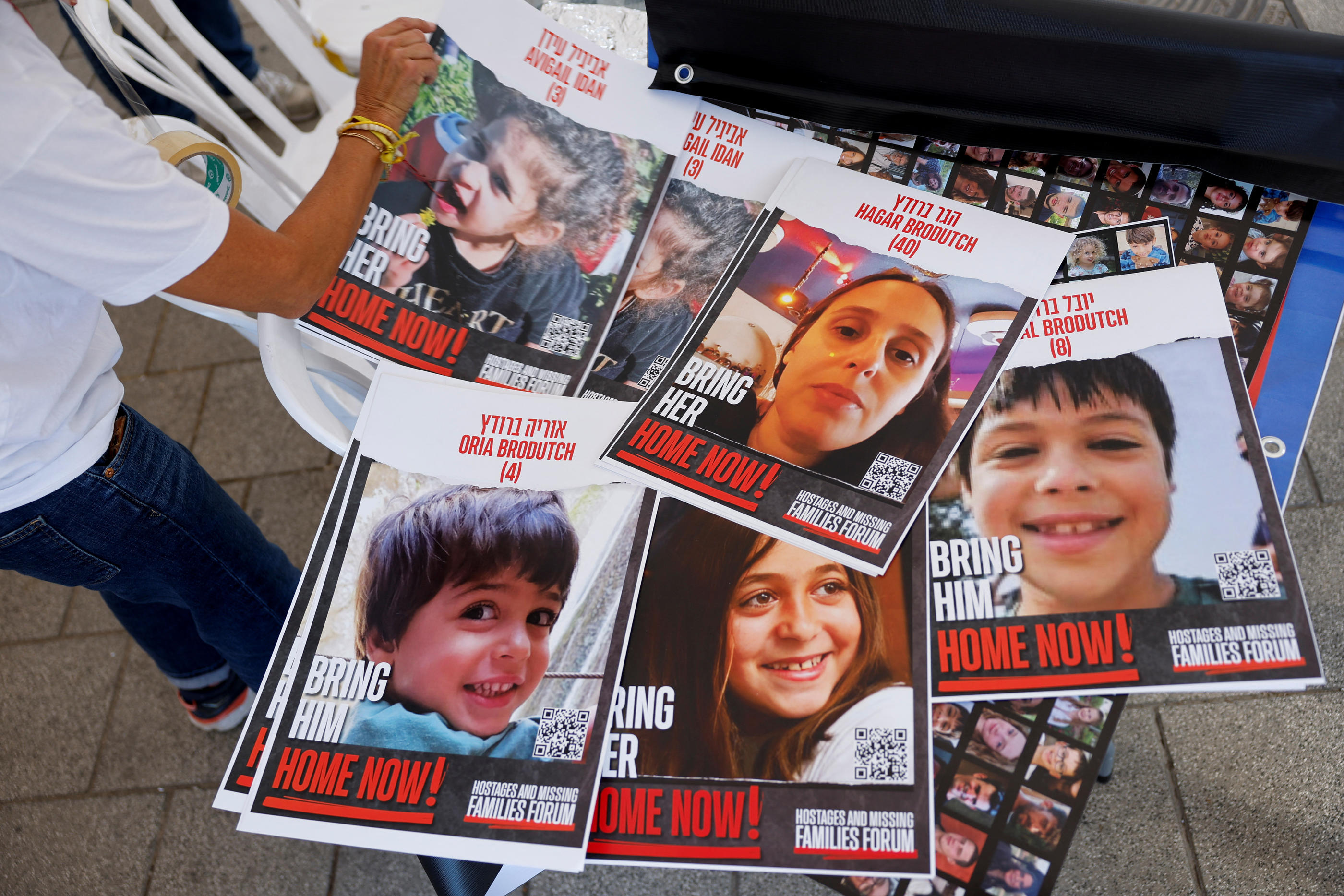 Huit Franço-israéliens sont retenus en otage dans la bande de Gaza ou disparus. Reuters/Amir Cohen