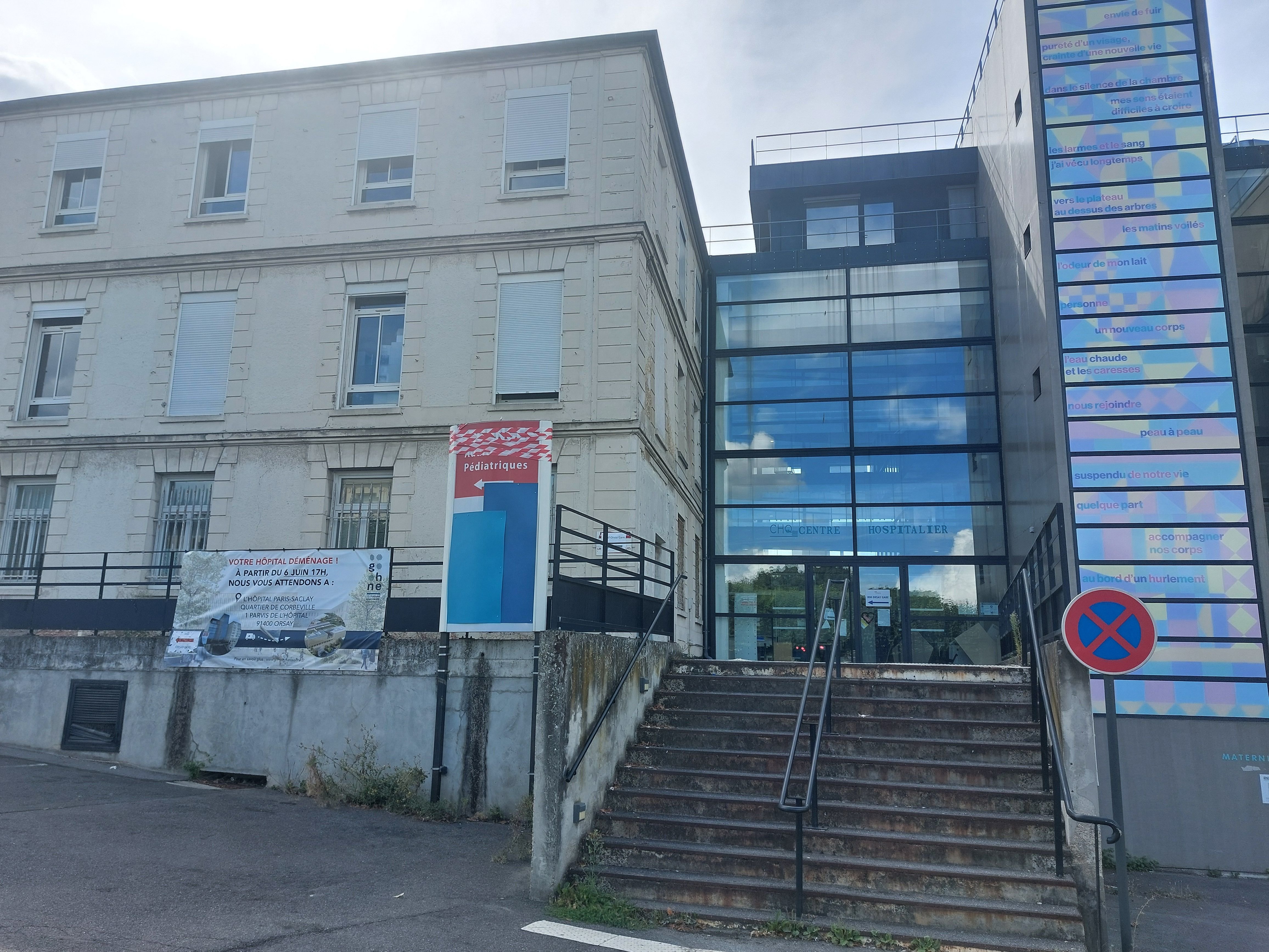 Orsay (Essonne), le 14 août 2024. L'ancien hôpital du centre-ville est fermé depuis le 6 juin. LP/Cécile Chevallier