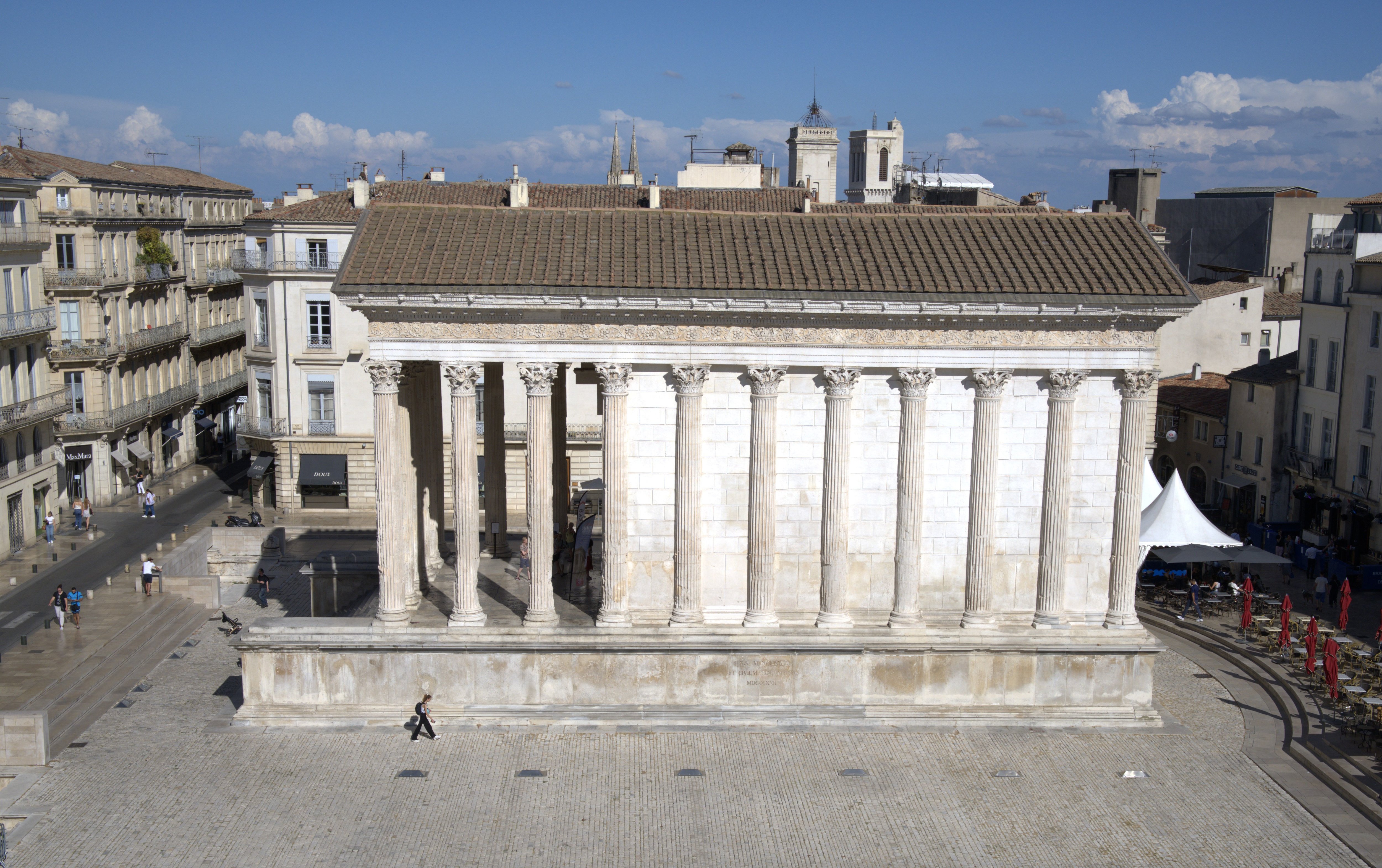 La Maison carrée de Nîmes (Gard) a été classée au patrimoine mondial de l'Unesco ce lundi 18 septembre. LP/Christian Goutorbe